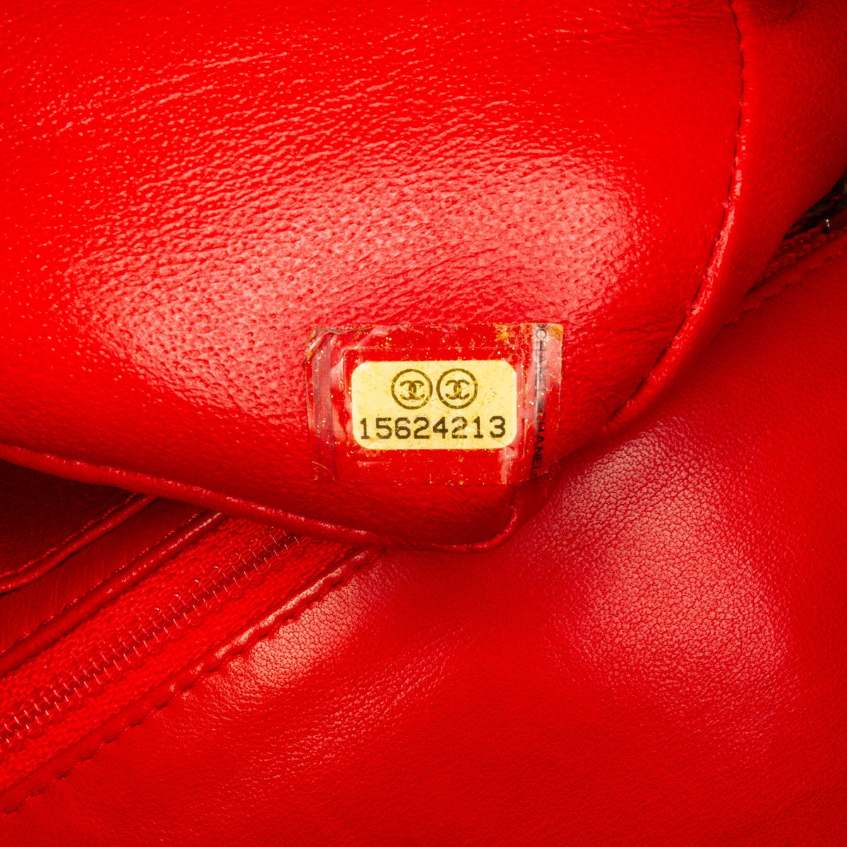 Chanel New Mini Rectangular Classic Lambskin Single Flap Red