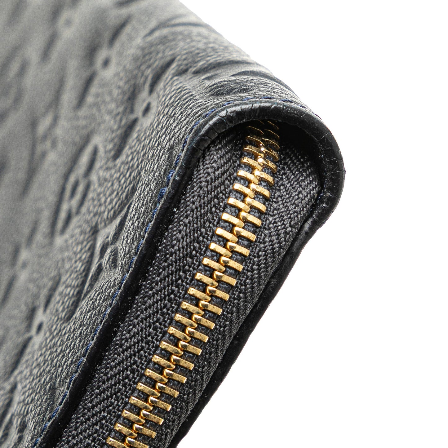 Louis Vuitton Monogram Empreinte Zippy Long Wallet Black