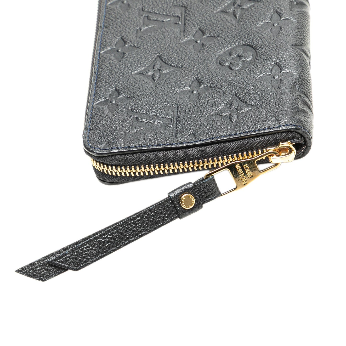 Louis Vuitton Monogram Empreinte Zippy Long Wallet Black