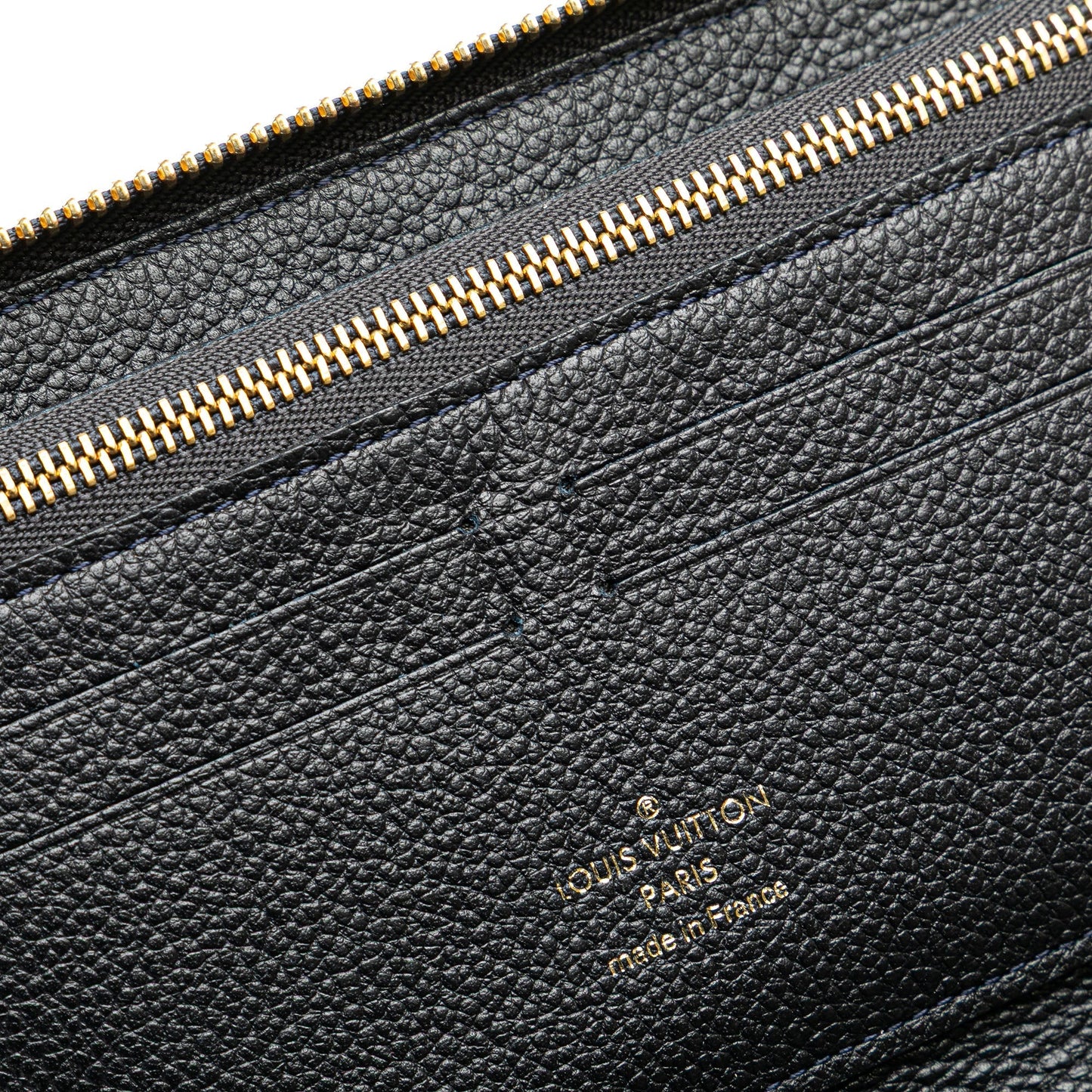 Louis Vuitton Monogram Empreinte Zippy Long Wallet Black