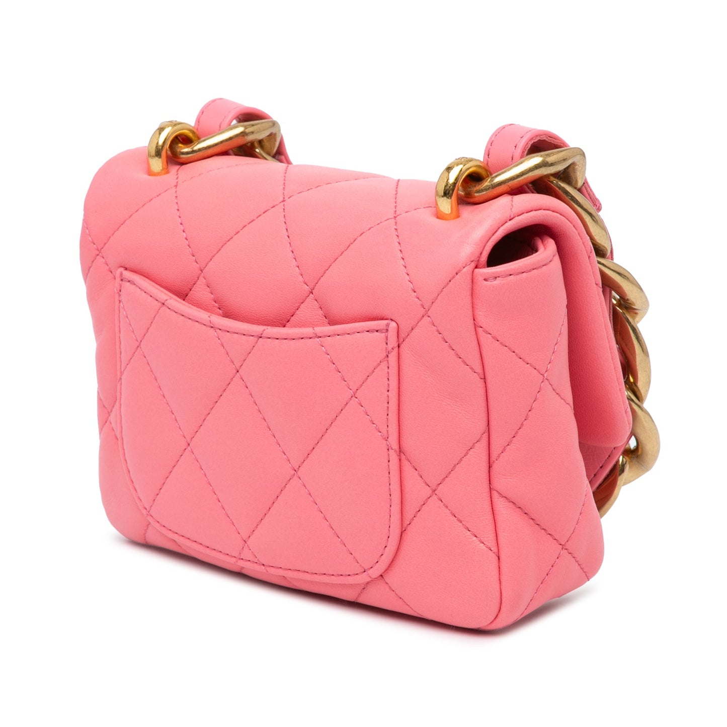 Chanel Mini Quilted Lambskin Funky Town Flap Pink