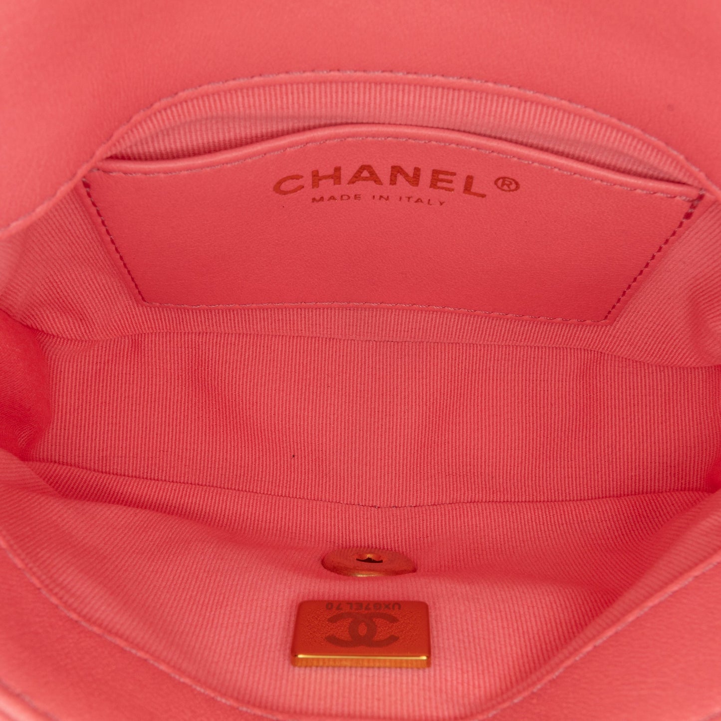 Chanel Mini Quilted Lambskin Funky Town Flap Pink