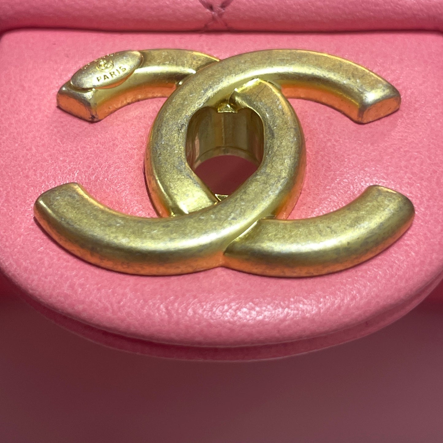 Chanel Mini Quilted Lambskin Funky Town Flap Pink