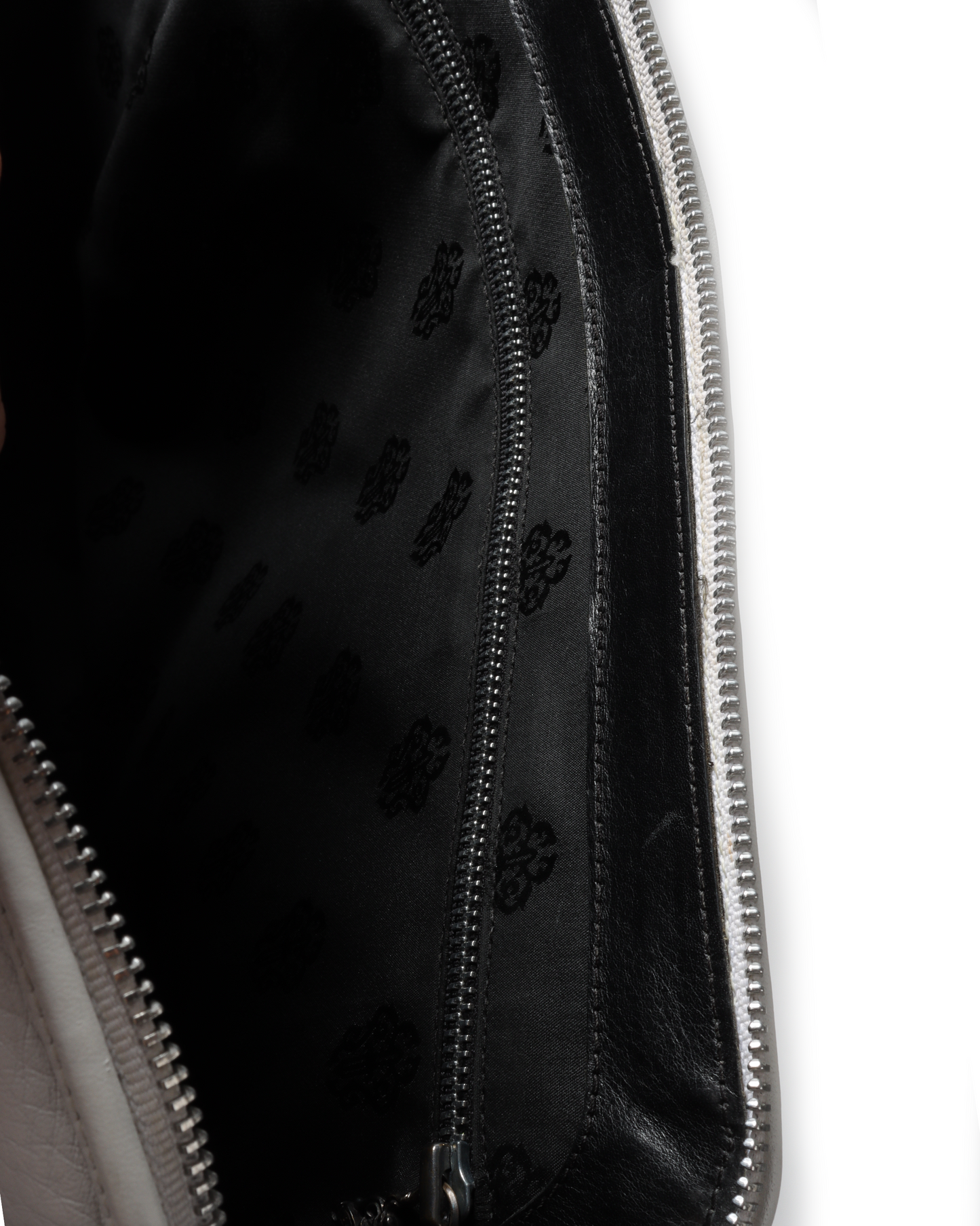 Leather Cross Patch Bowling Bag