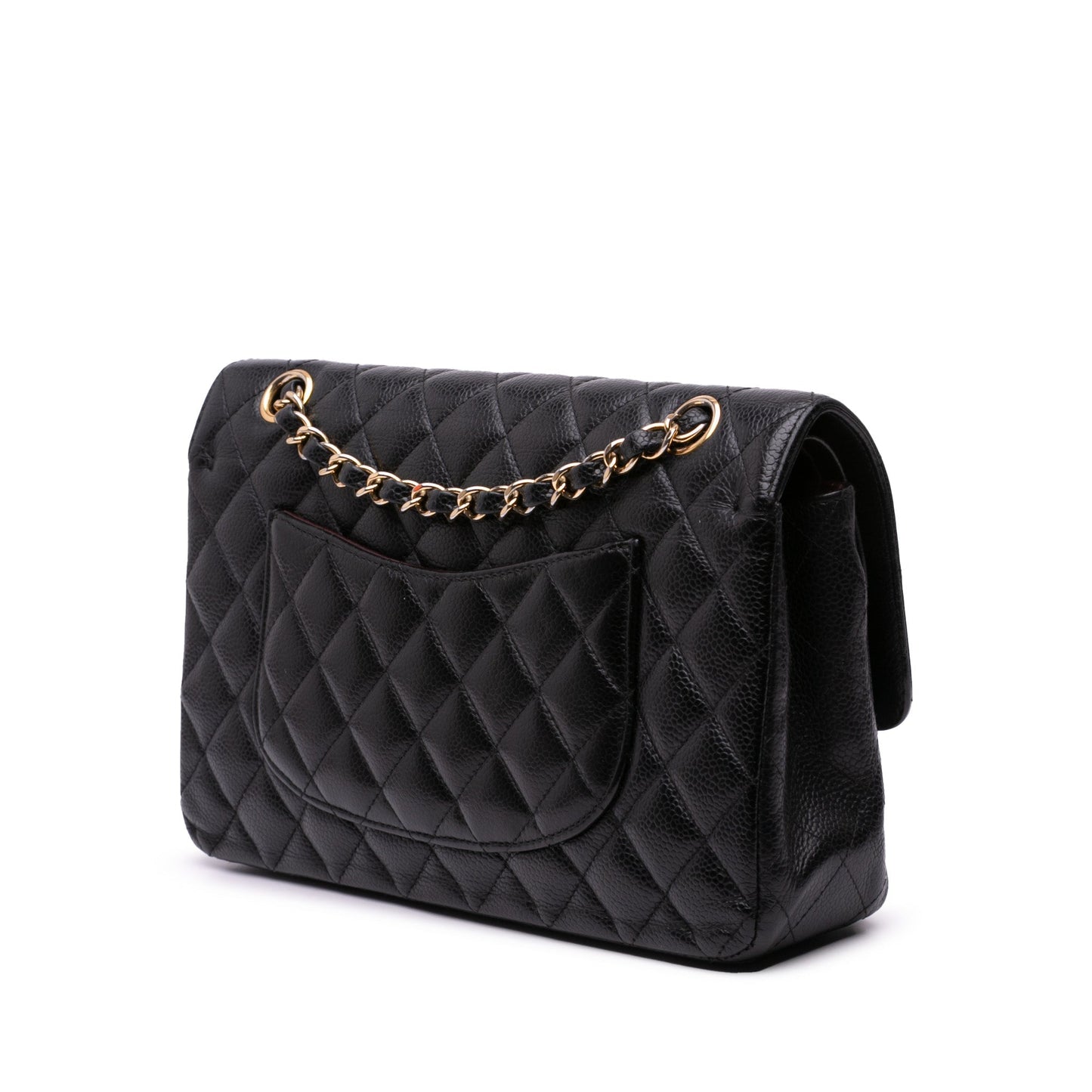 Chanel Medium Classic Caviar Double Flap Black
