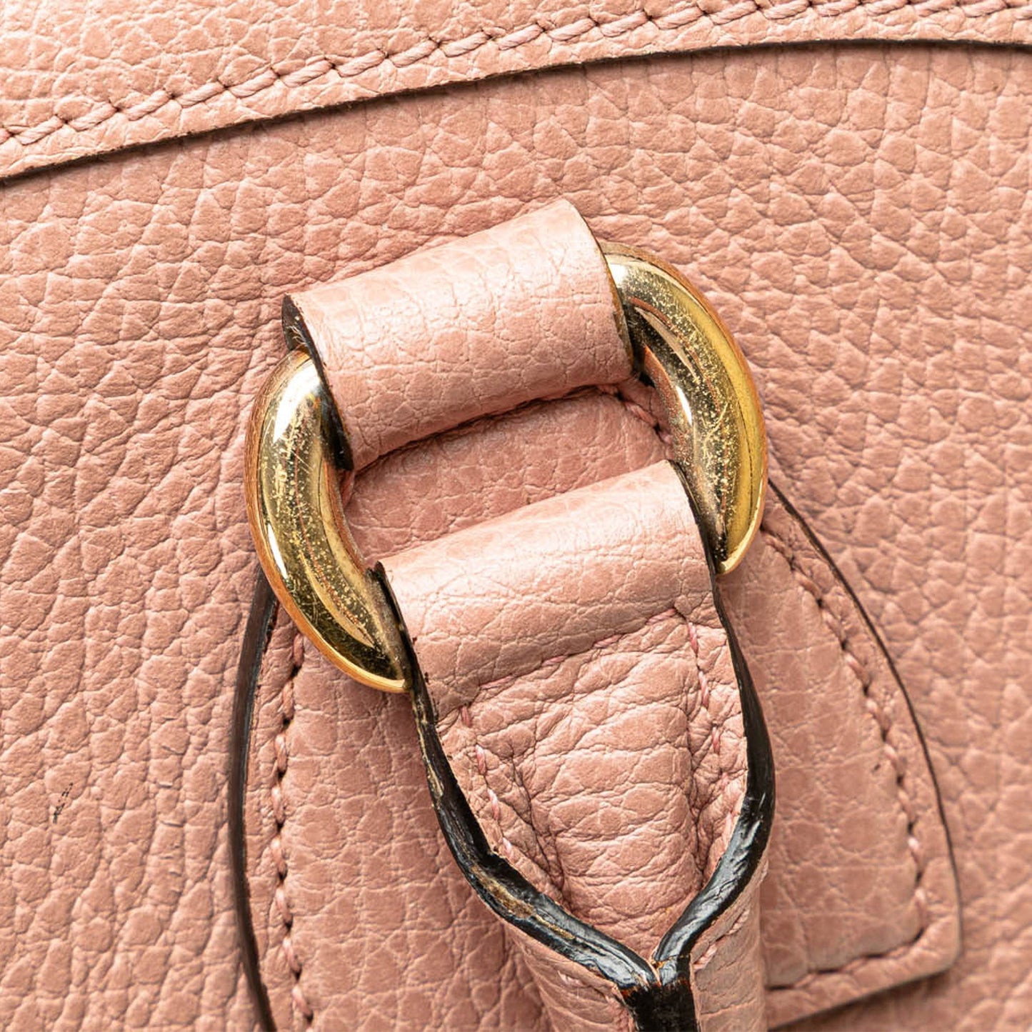 Gucci Medium Leather GG Charm Dome Satchel Pink