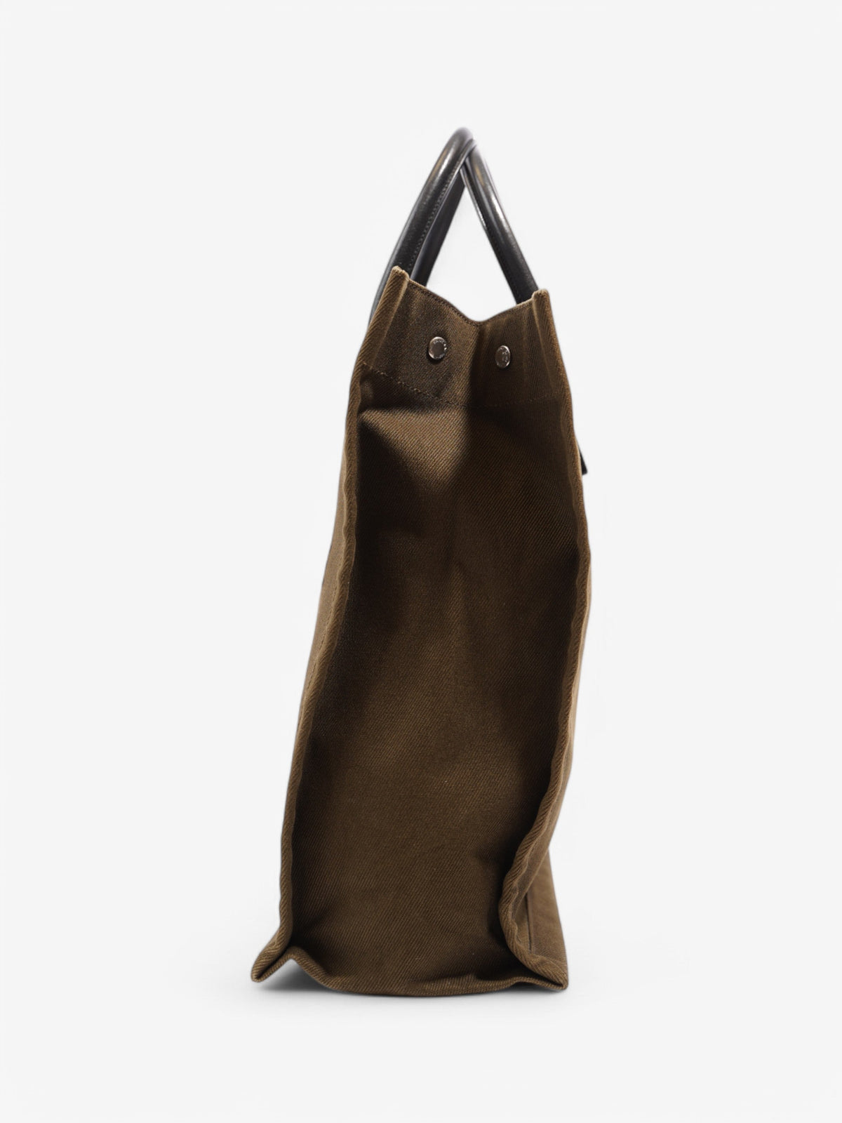 Saint Laurent Rive Gauche Tote Khaki / Black Canvas