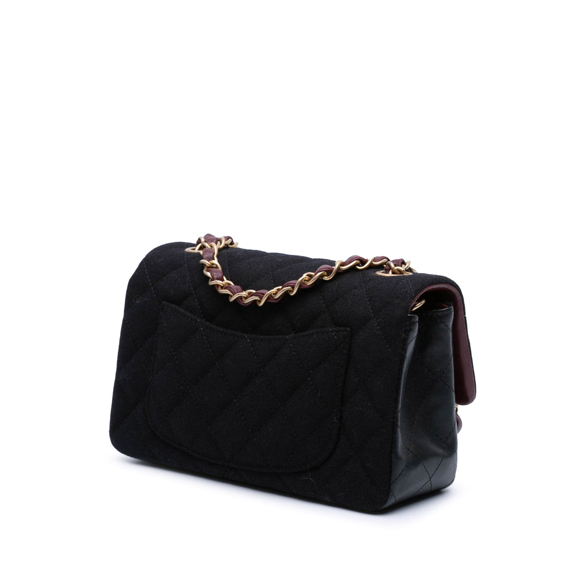 Chanel Mini Rectangular Classic Jersey Sailor Single Flap Blue