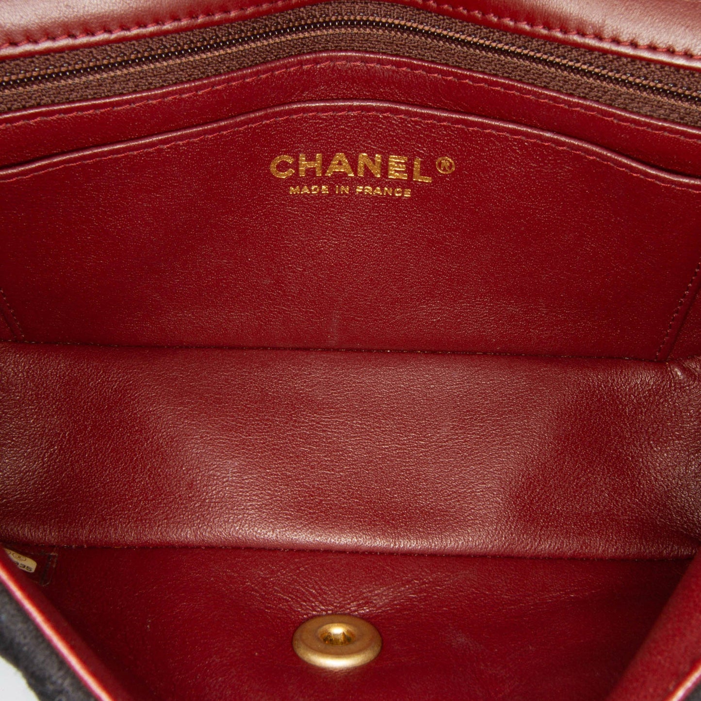 Chanel Mini Rectangular Classic Jersey Sailor Single Flap Blue