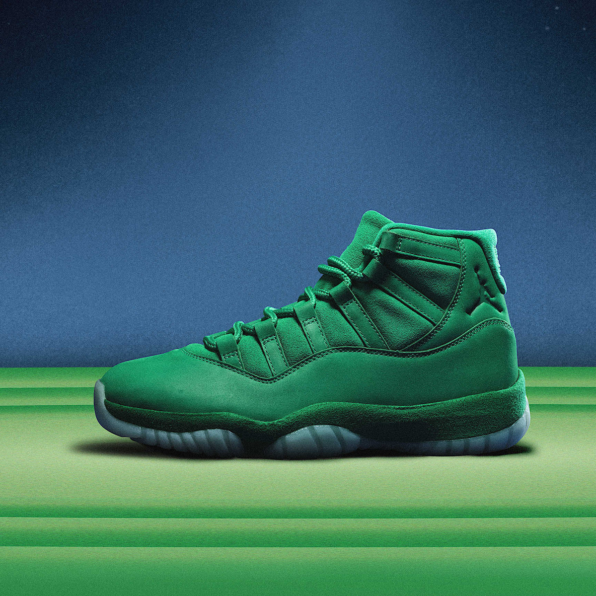 Air Jordan 11 Retro - Multi-Color/Lucky Green/Orange Peel/Gym Green