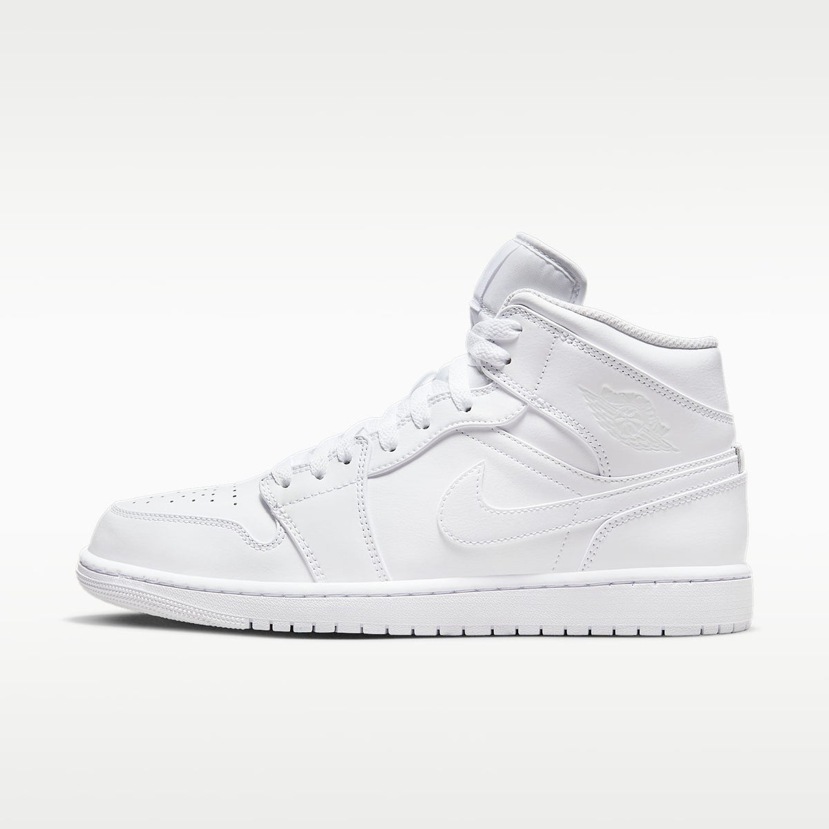Air Jordan 1 Mid - White/White/White