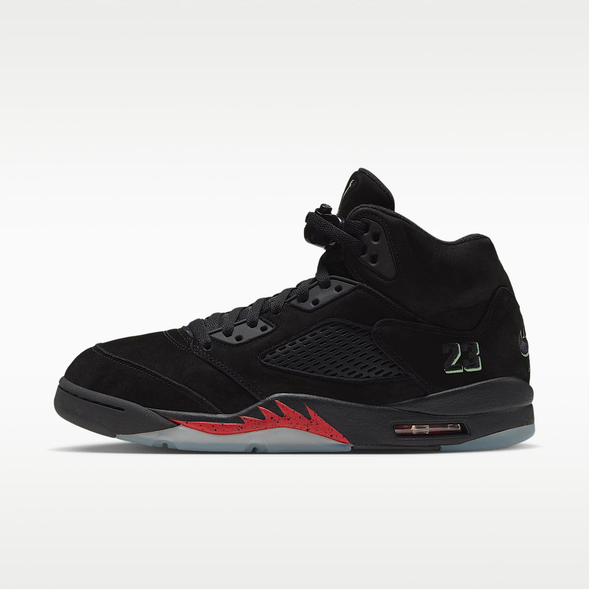 Air Jordan 5 Retro - Black/Picante Red/Glow In The Dark/Black