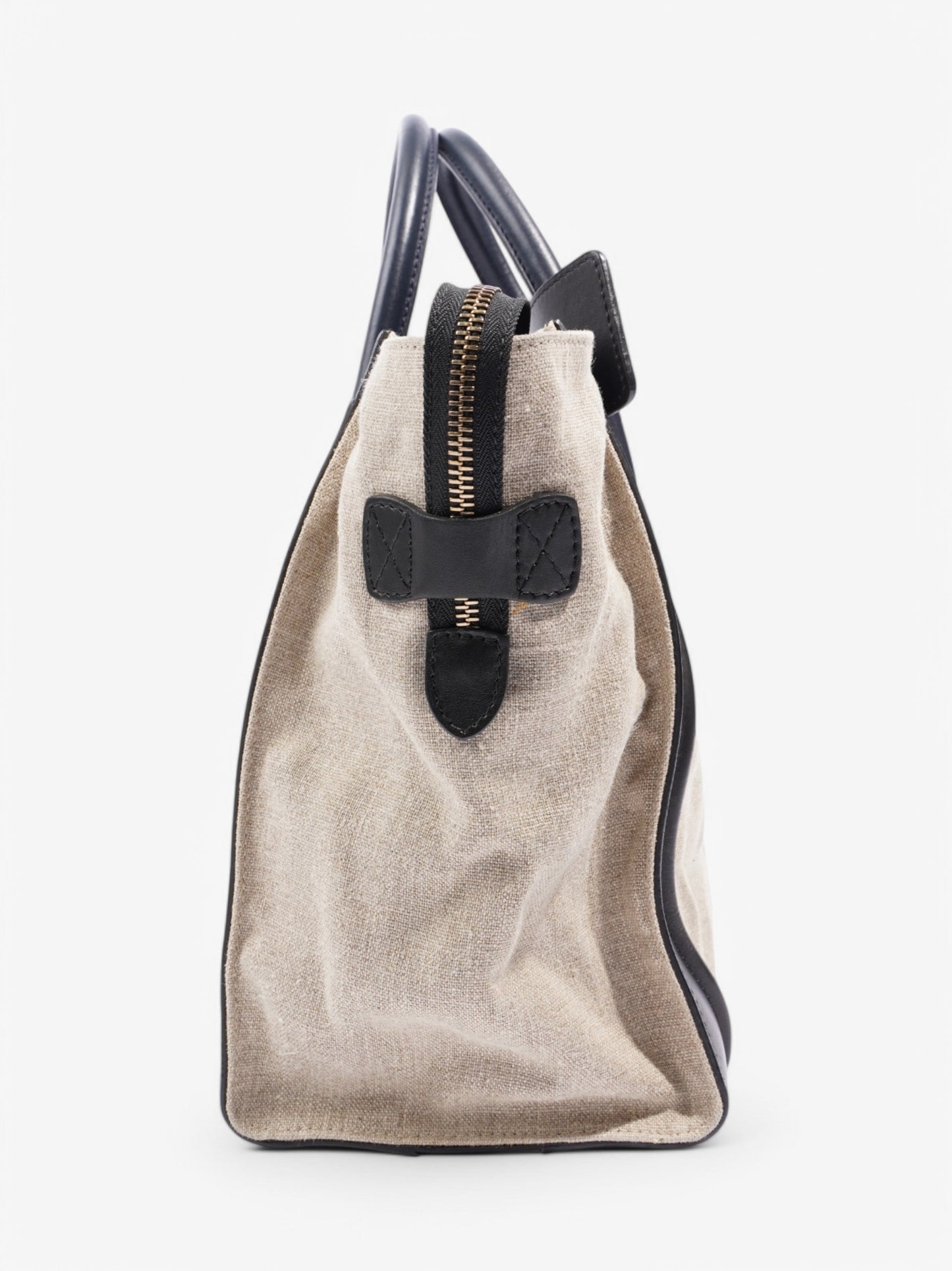 Celine Luggage tote Beige  / Black / Navy Canvas