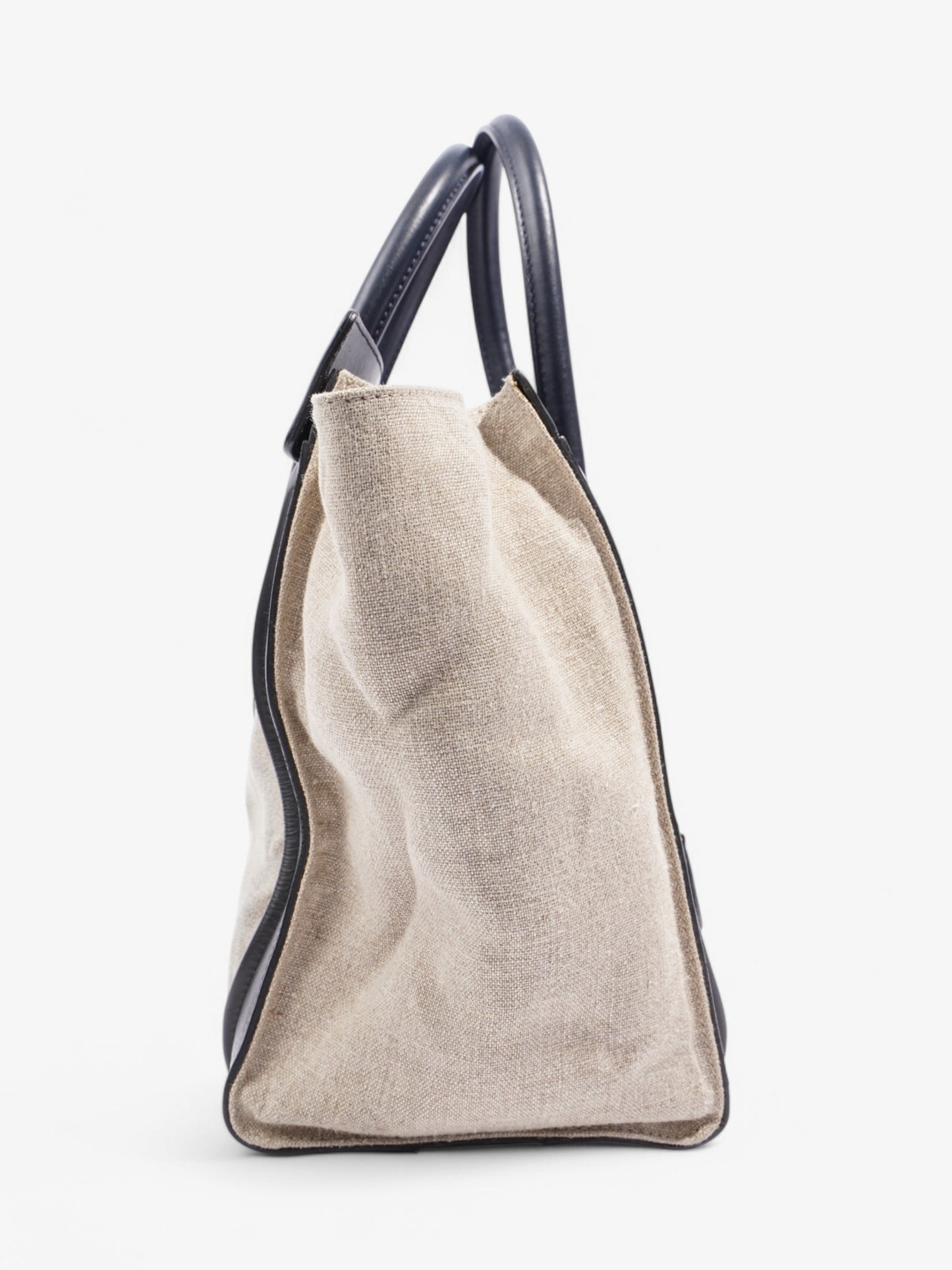 Celine Luggage tote Beige  / Black / Navy Canvas