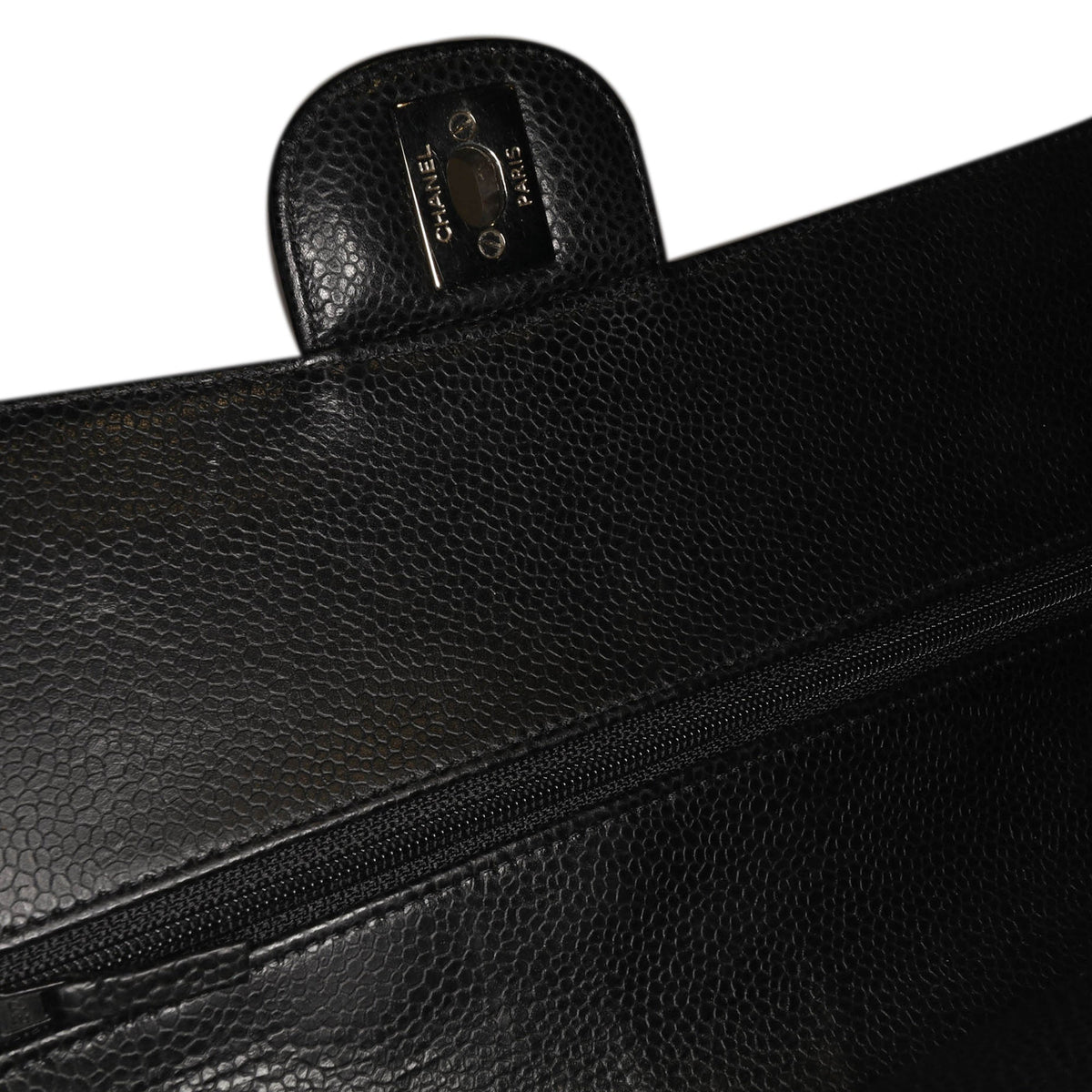 Chanel Medium Classic Caviar Double Flap Black