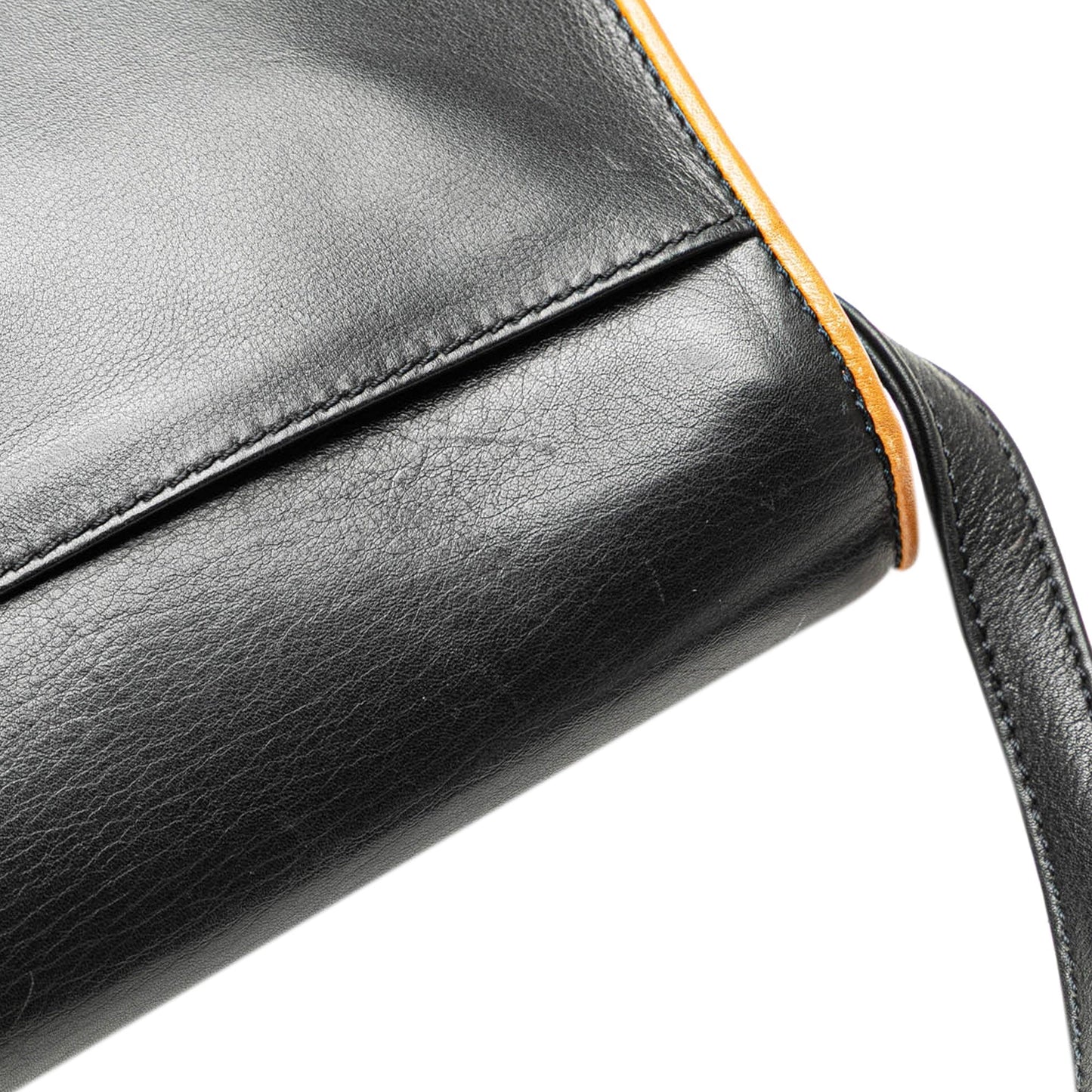 Celine Leather Crossbody Black