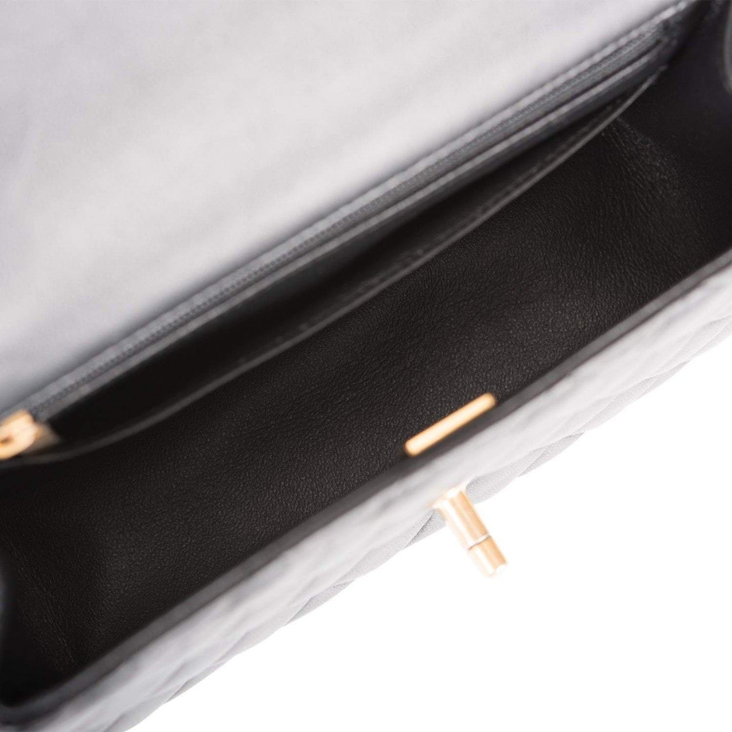 Chanel Rectangular Mini Flap Bag with Top Handle Black Lambskin Antique Gold Hardware