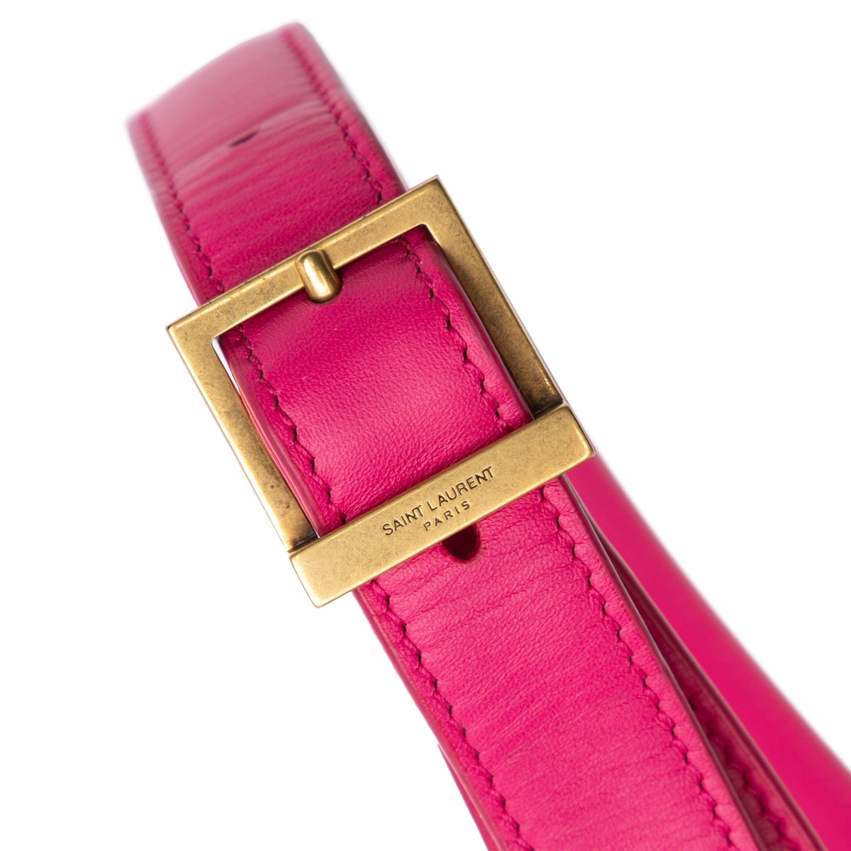 Saint Laurent Leather Le 5 a 7 Shoulder Bag Pink