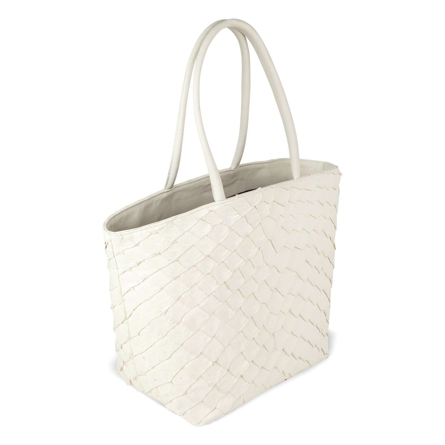 Delray Shopper - Clay White Pirarucu