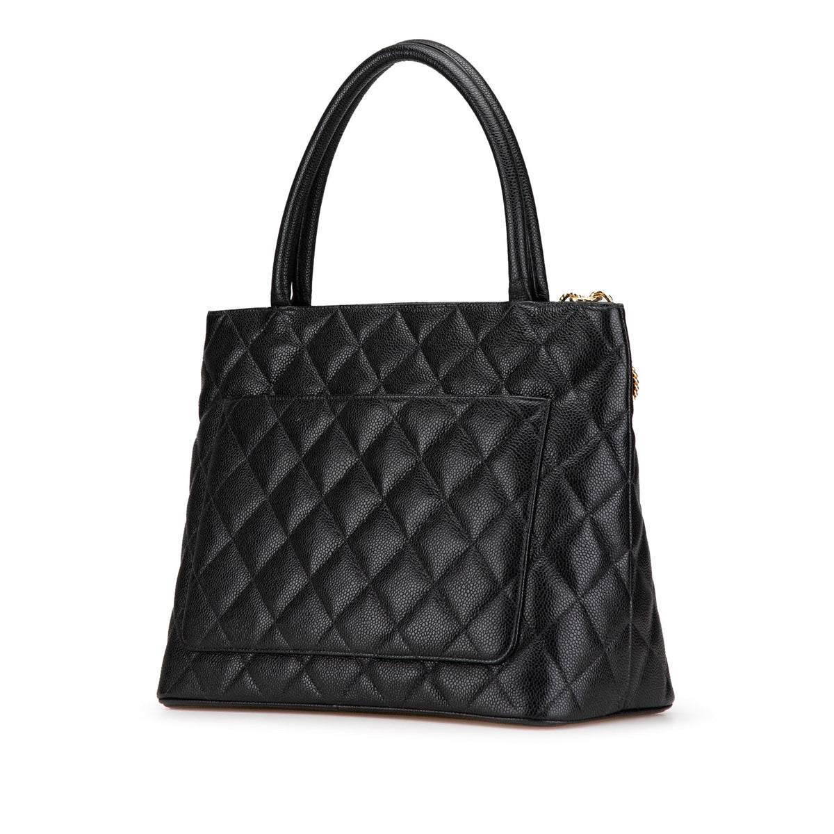 Chanel Caviar Medallion Tote Black