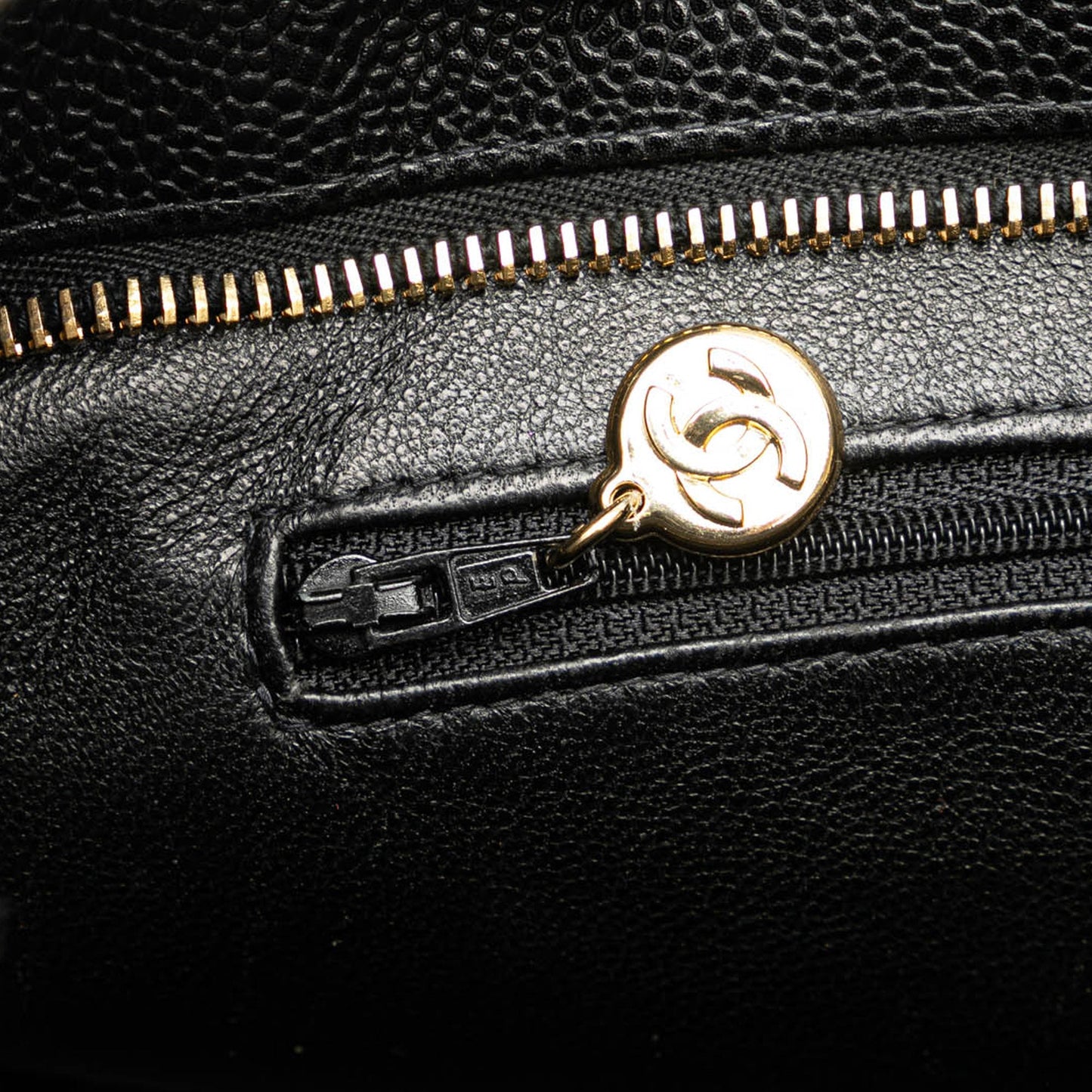 Chanel Caviar Medallion Tote Black