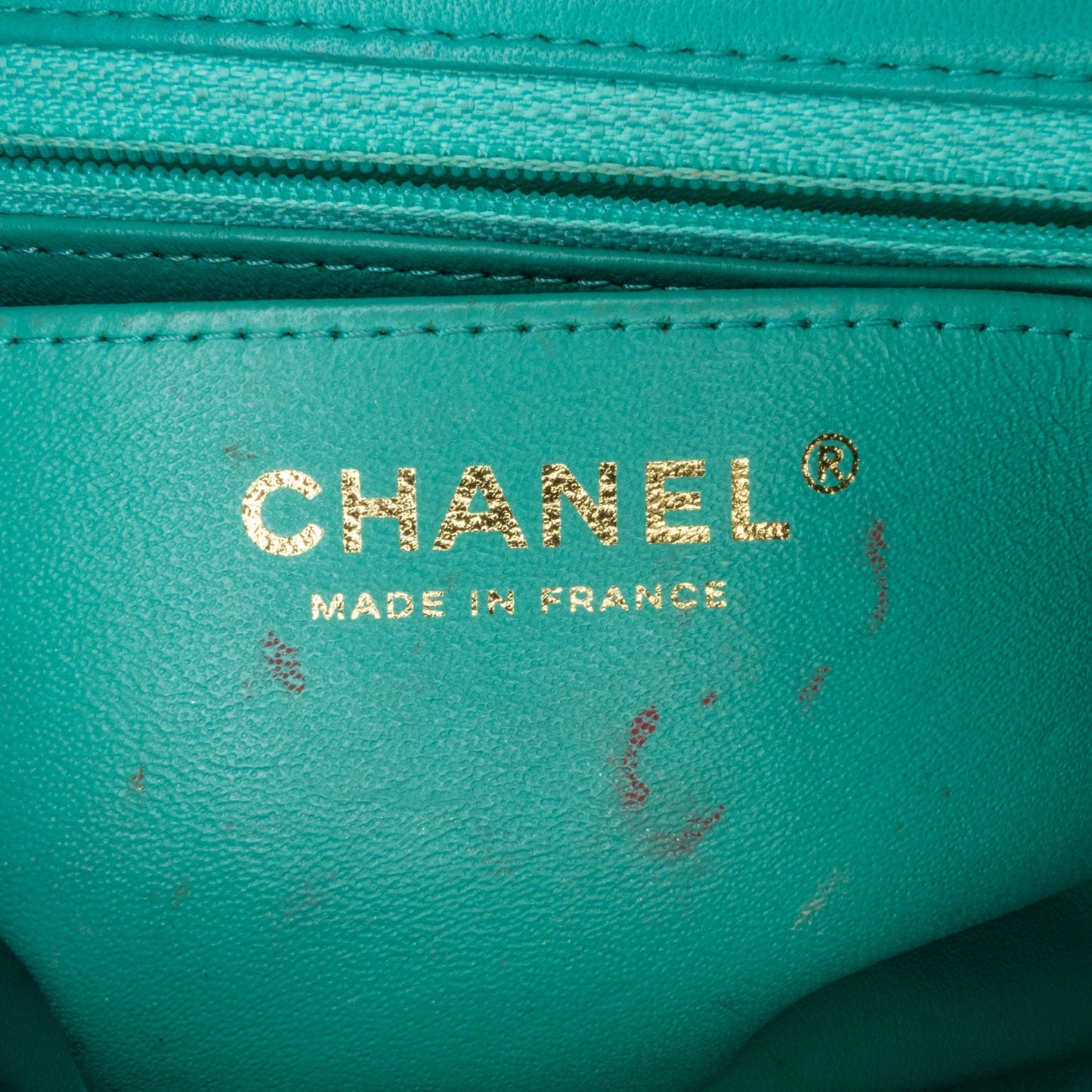 Chanel Mini Square Classic Lambskin Single Flap Green