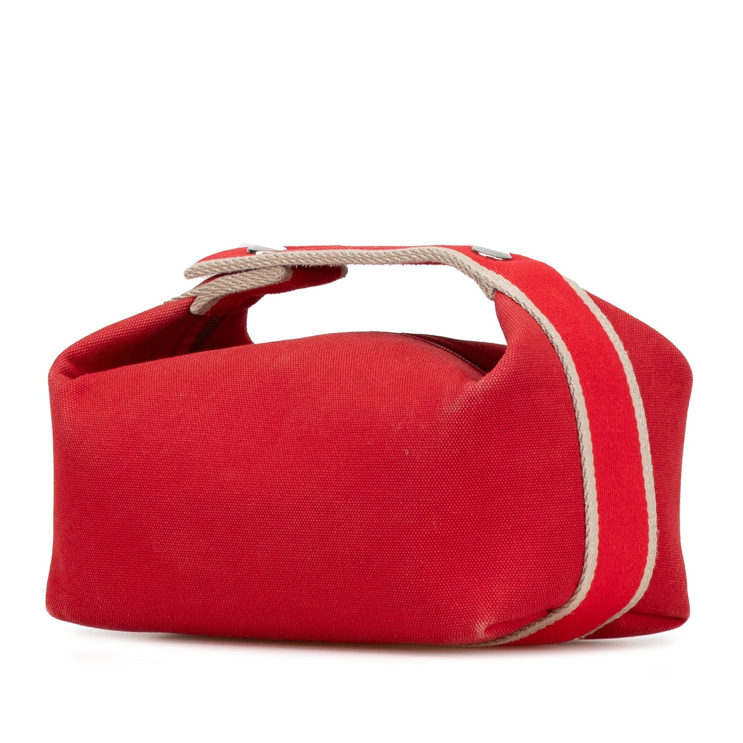 Hermès Small Toile Bride A Brac Red