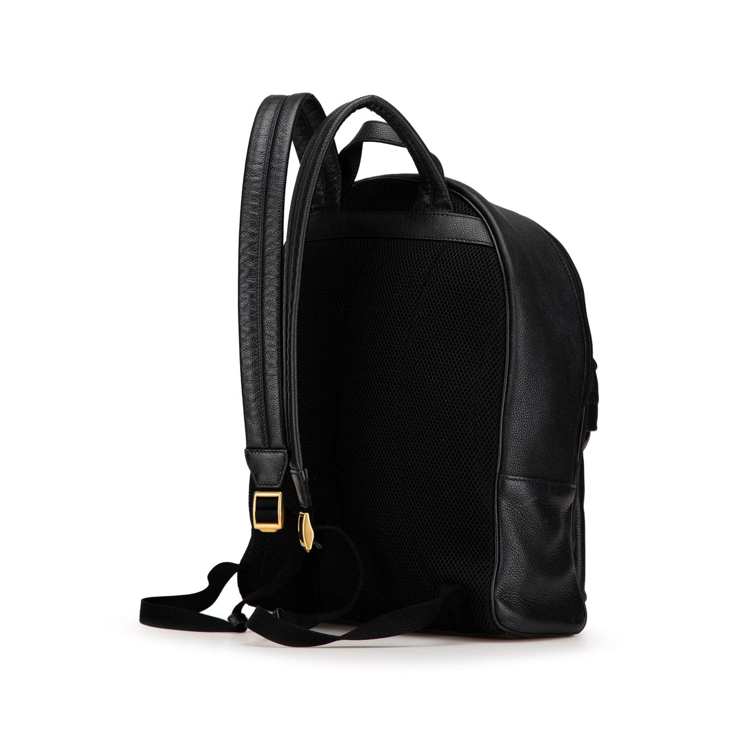 Gucci Leather Logo Backpack Black