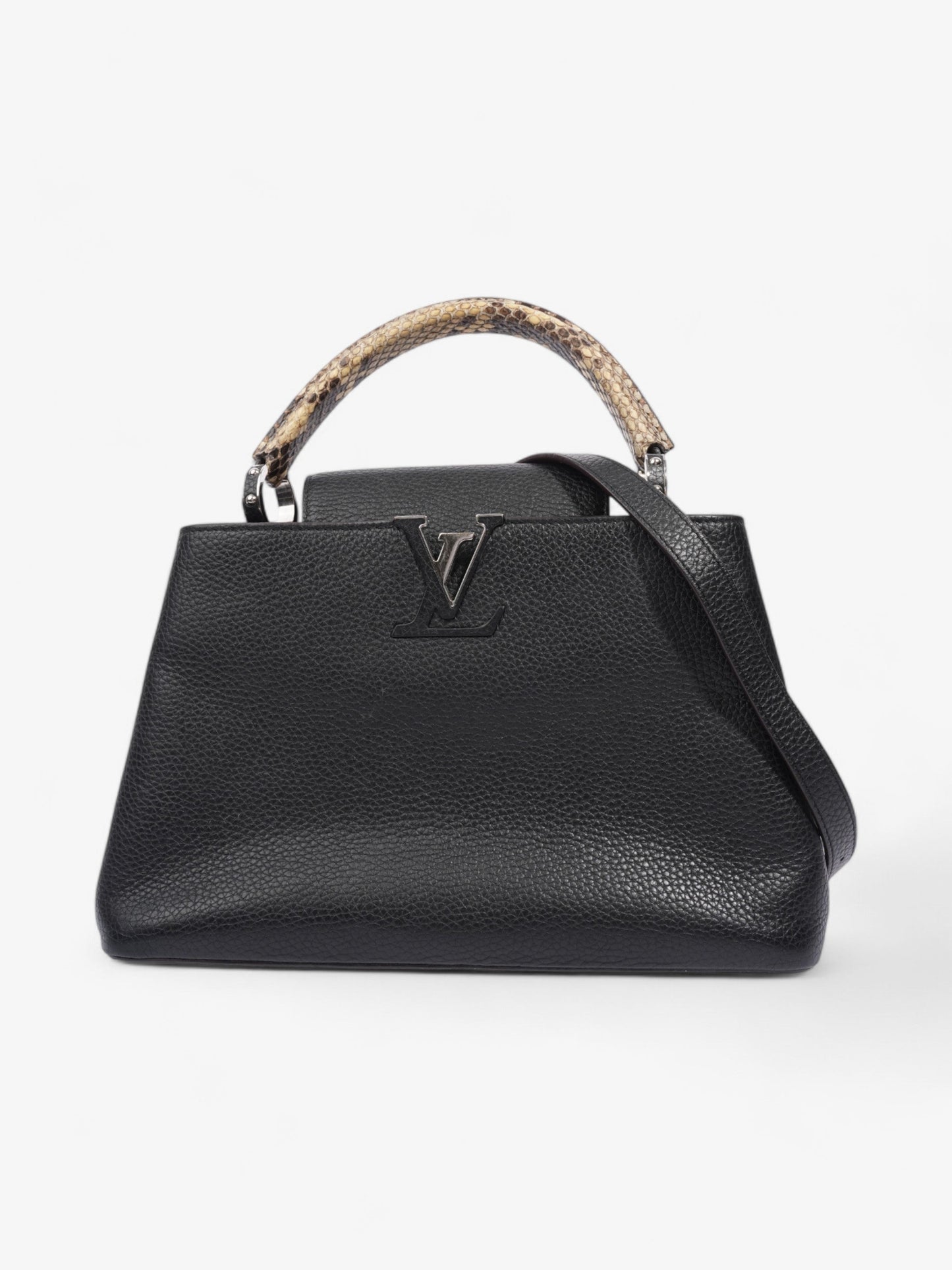 Louis Vuitton Capucines Black / Python Taurillon Leather MM