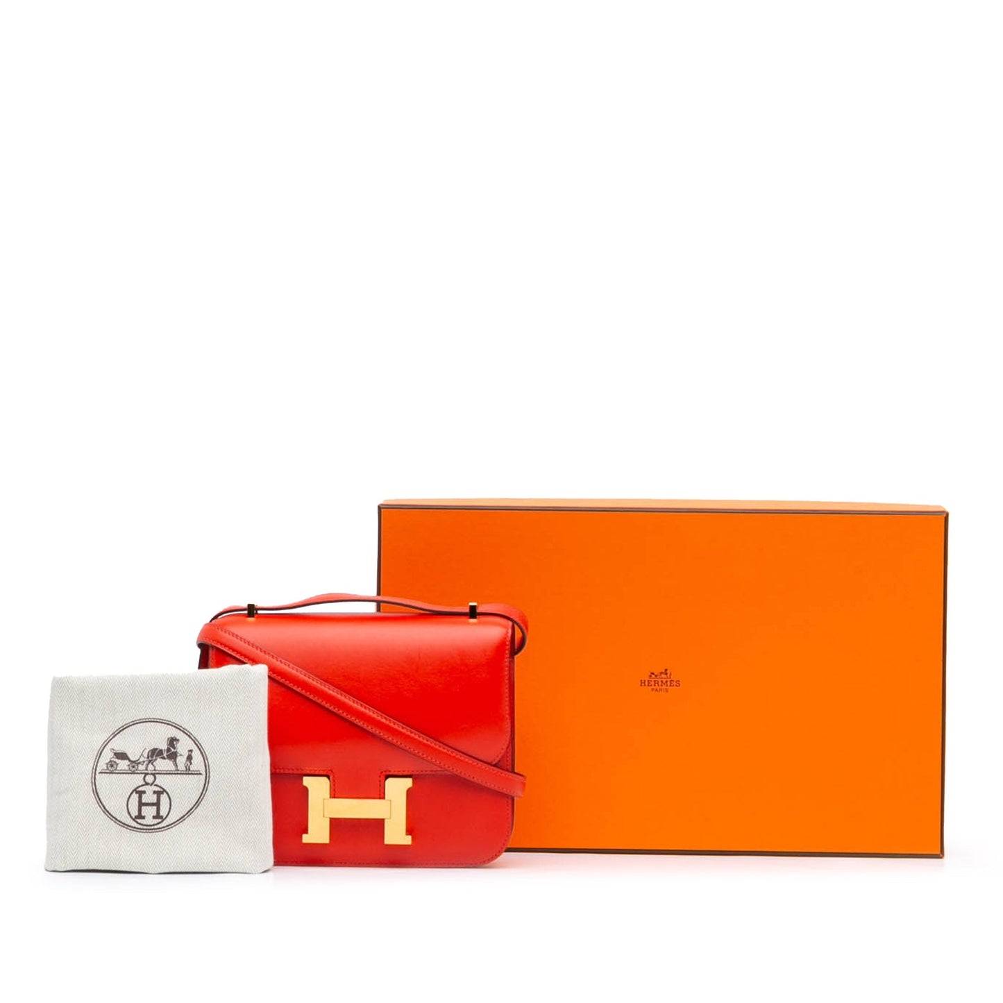 Hermès Mini Tadelakt Constance 18 Red