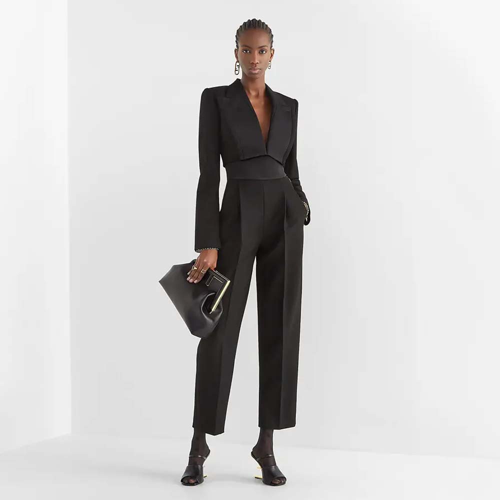 Fendi First Medium Black Leather Bag