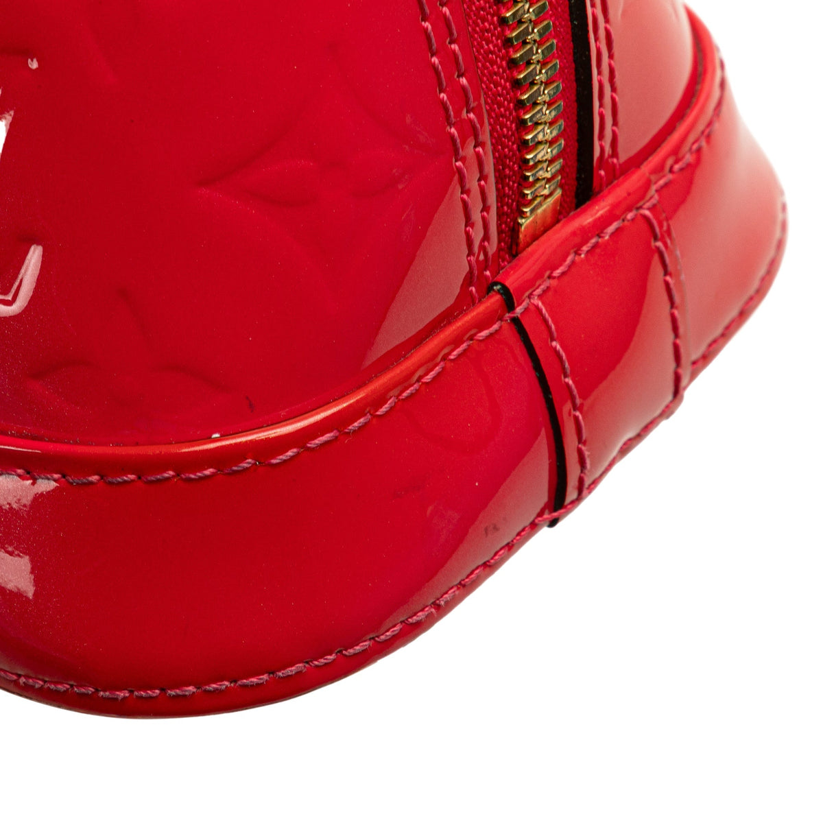Louis Vuitton Monogram Vernis Alma BB Red