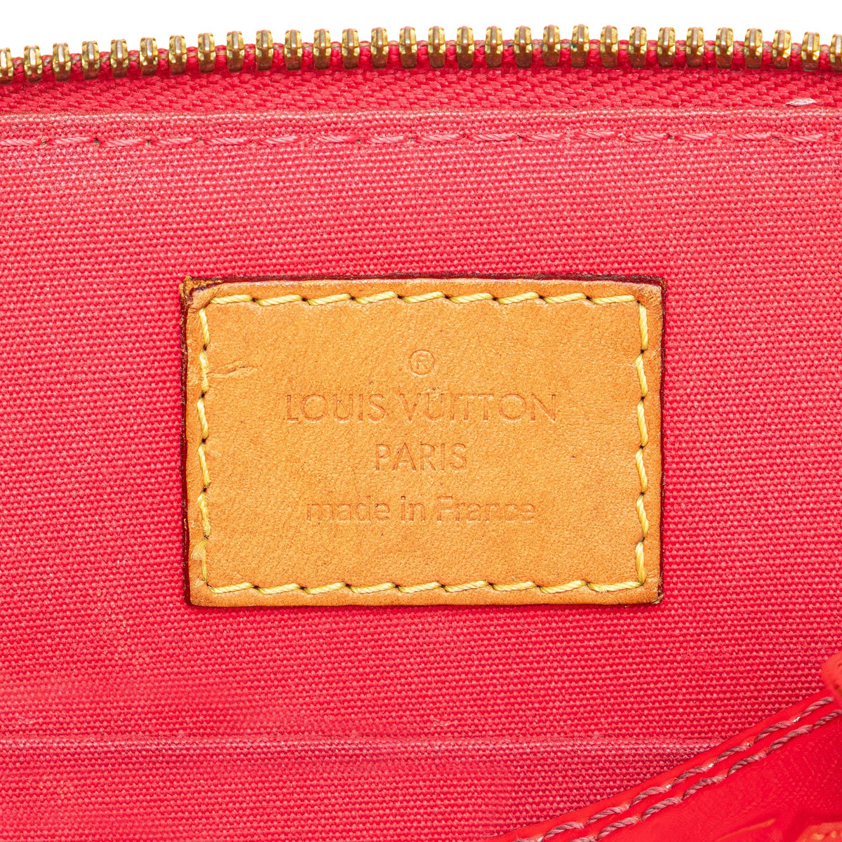 Louis Vuitton Monogram Vernis Alma BB Red