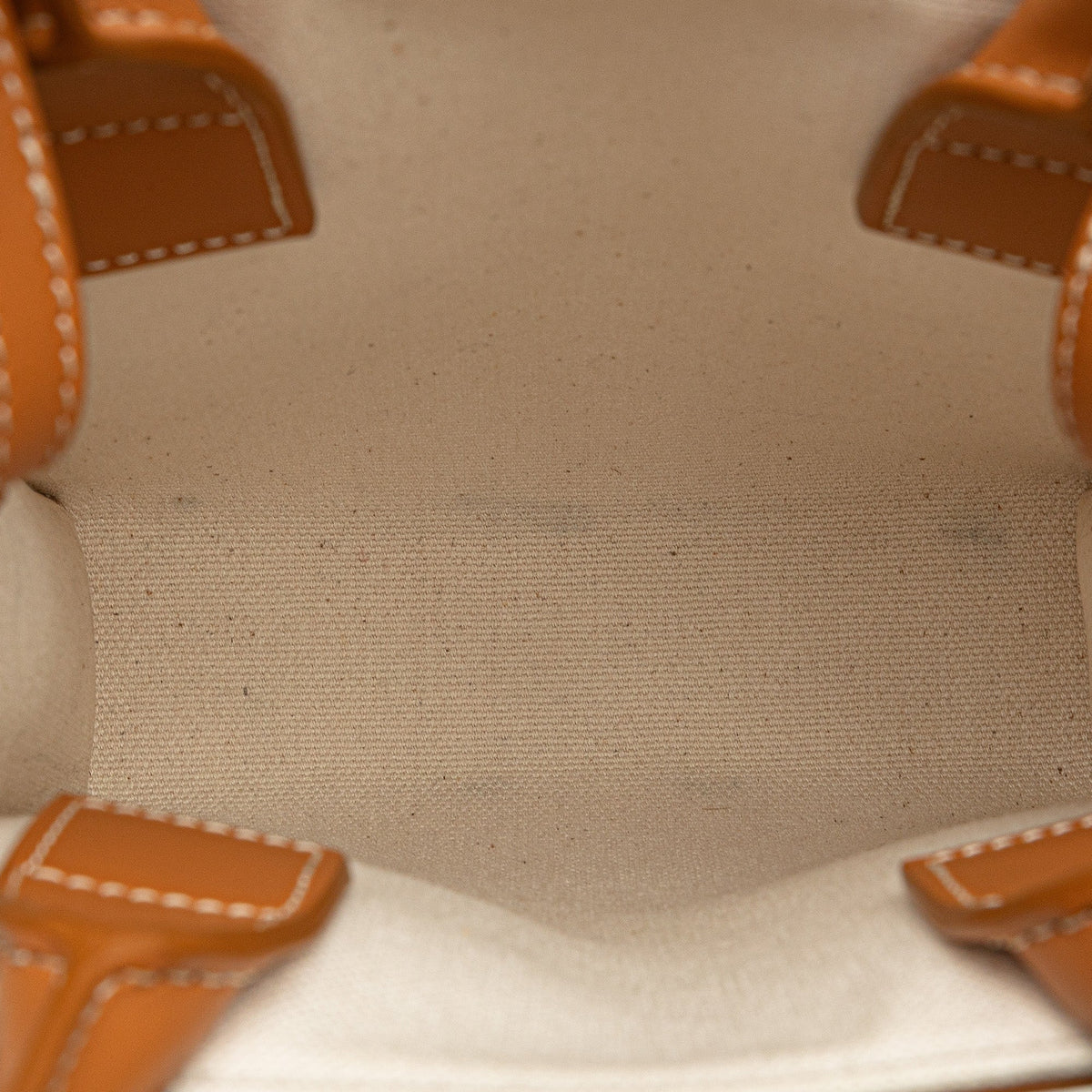 Celine Mini Canvas Vertical Cabas Satchel Brown