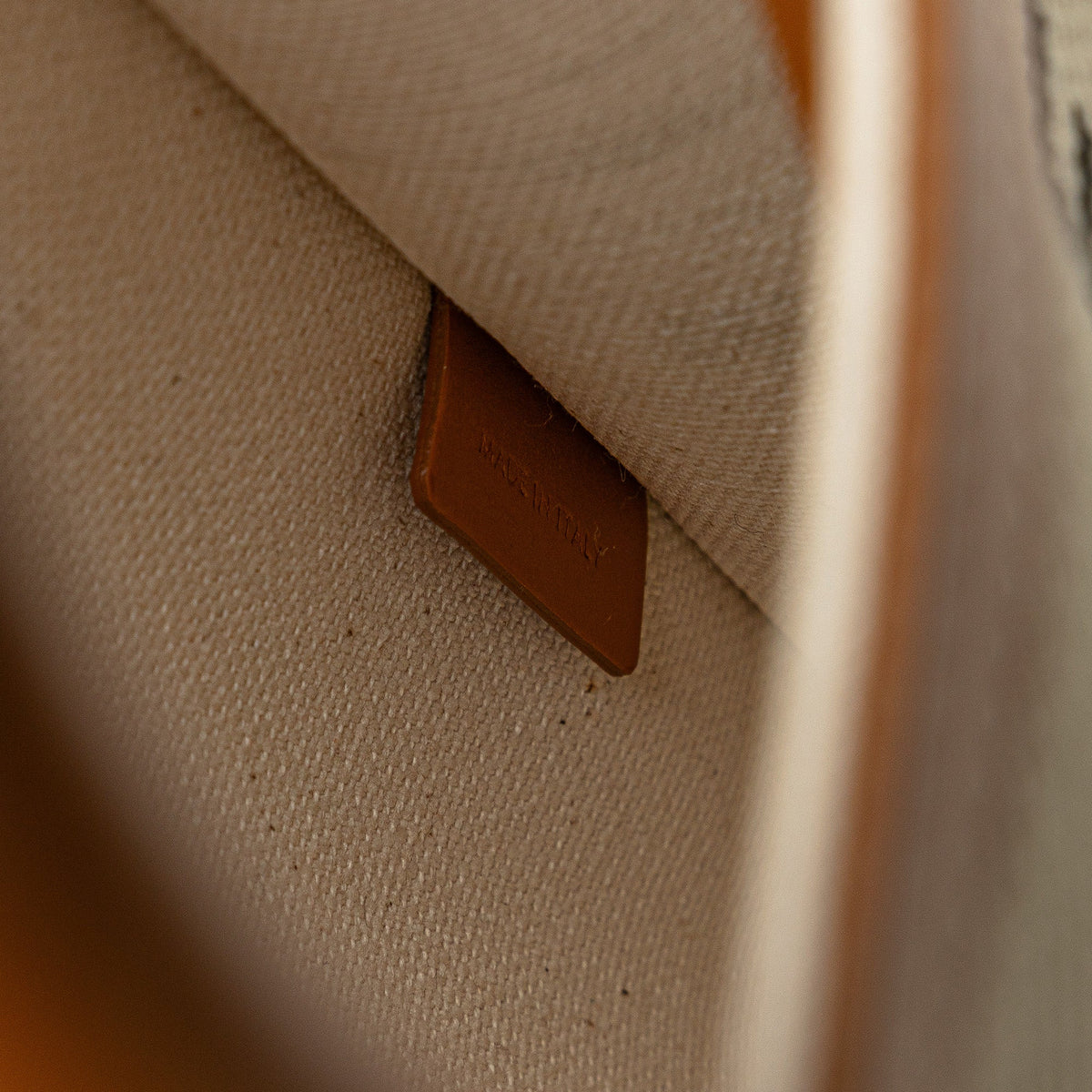 Celine Mini Canvas Vertical Cabas Satchel Brown