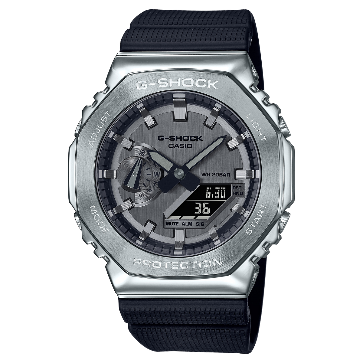 Casio G-Shock GA-2100 Metal - Black/Silver
