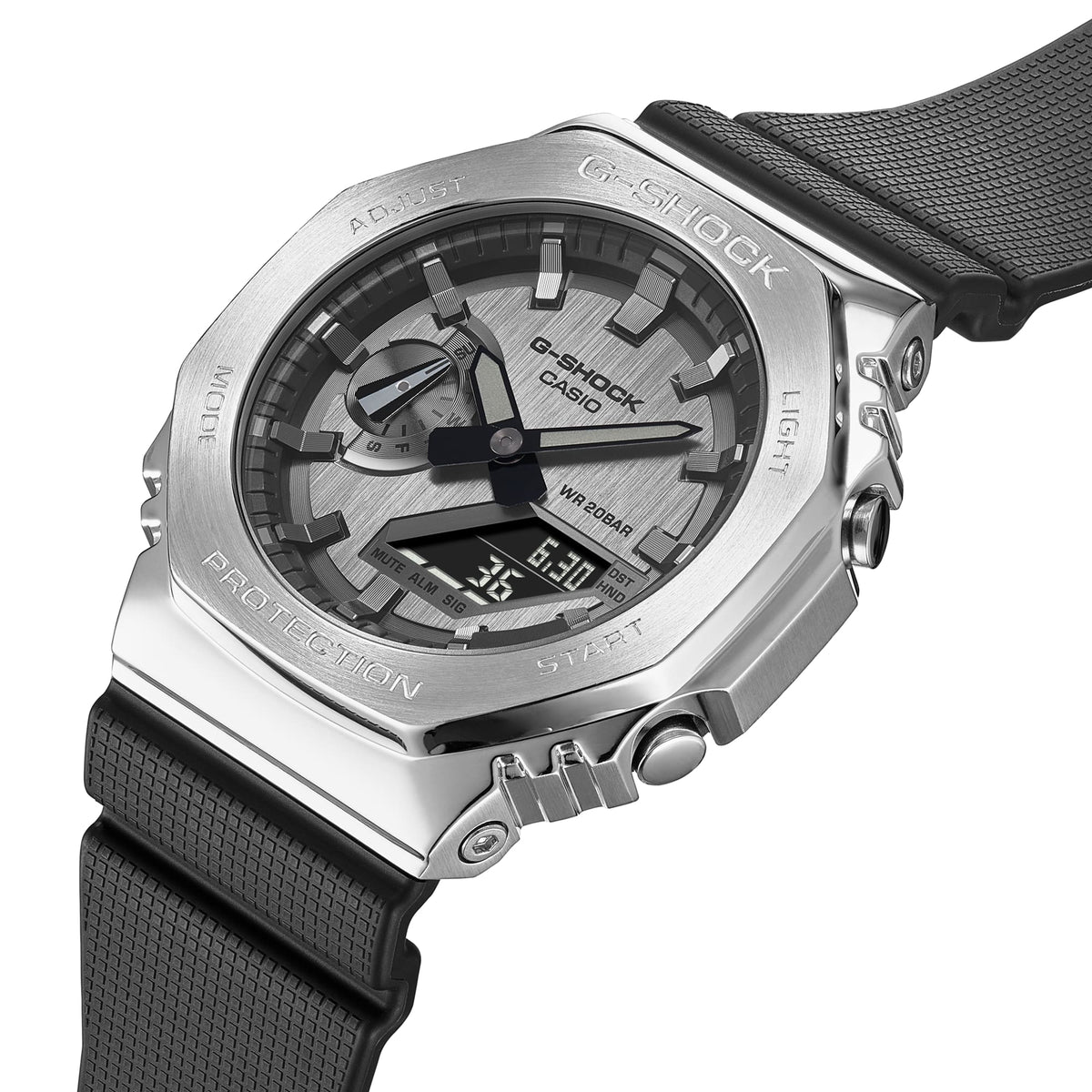 Casio G-Shock GA-2100 Metal - Black/Silver