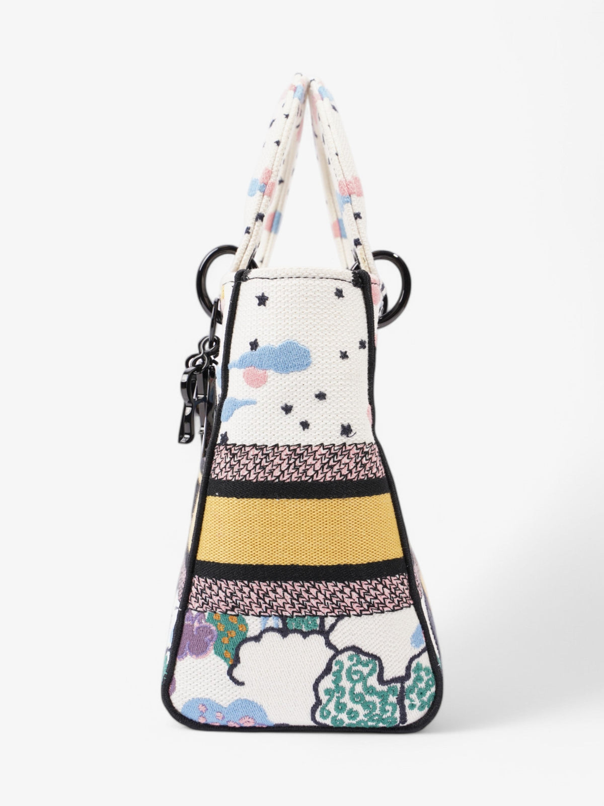 Christian Dior Lady Dior White / Multicolour Medium