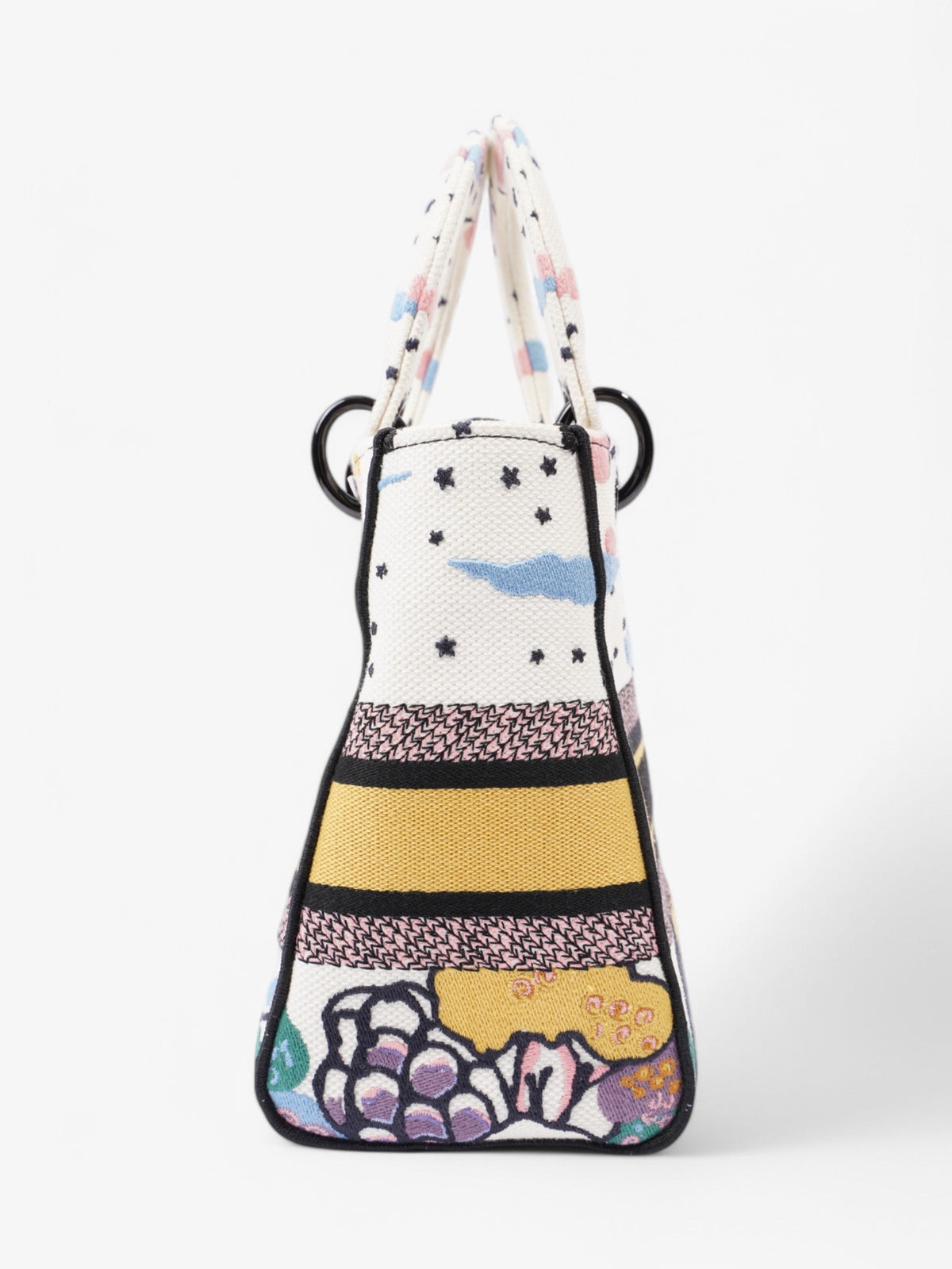 Christian Dior Lady Dior White / Multicolour Medium