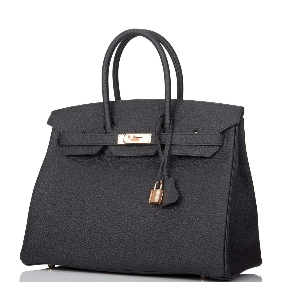 Hermes Birkin 35 Black Togo Rose Gold Hardware