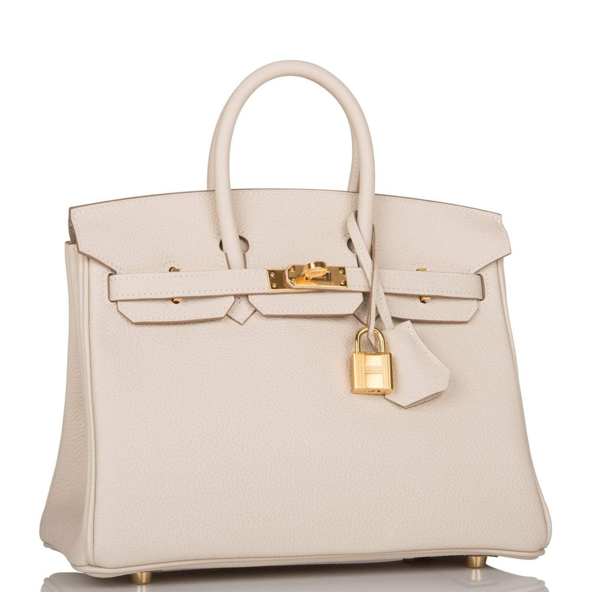 Hermes Birkin 25 Craie Togo Gold Hardware