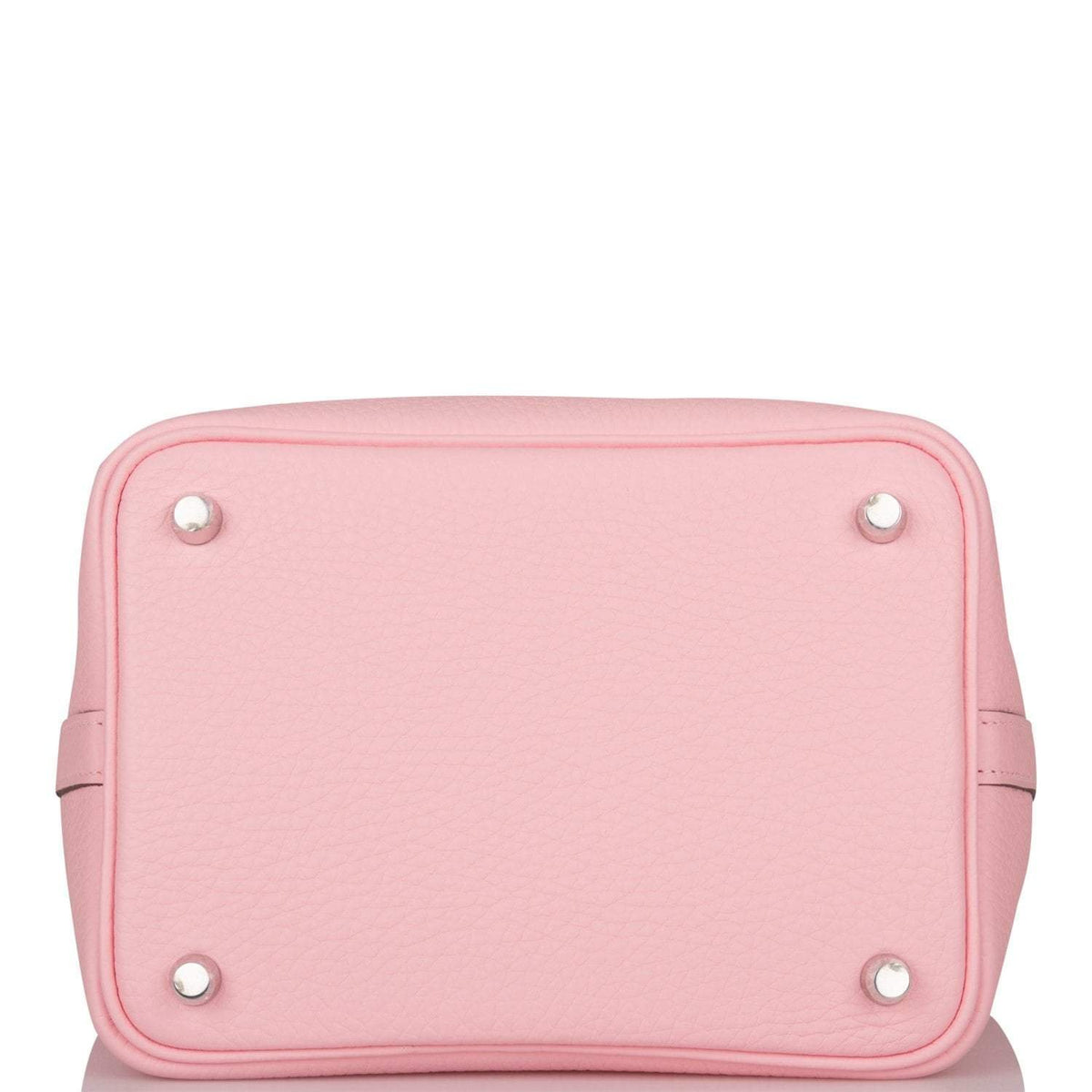 Hermes Rose Sakura Clemence Picotin Lock 18cm Palladium Hardware