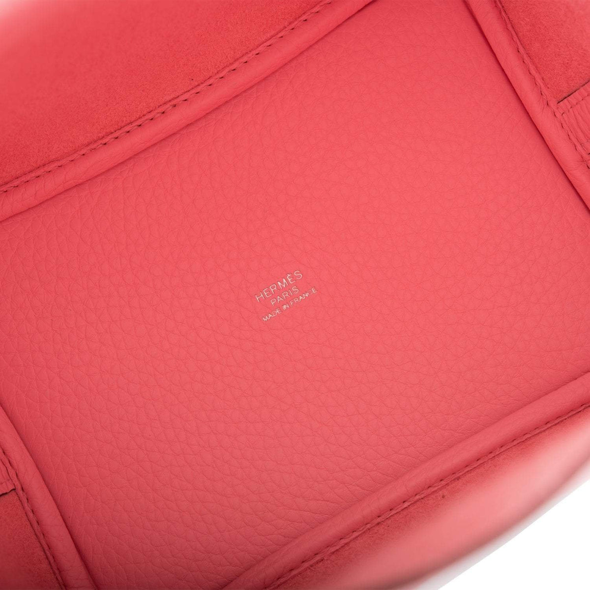 Hermes Rose Sakura Clemence Picotin Lock 18cm Palladium Hardware