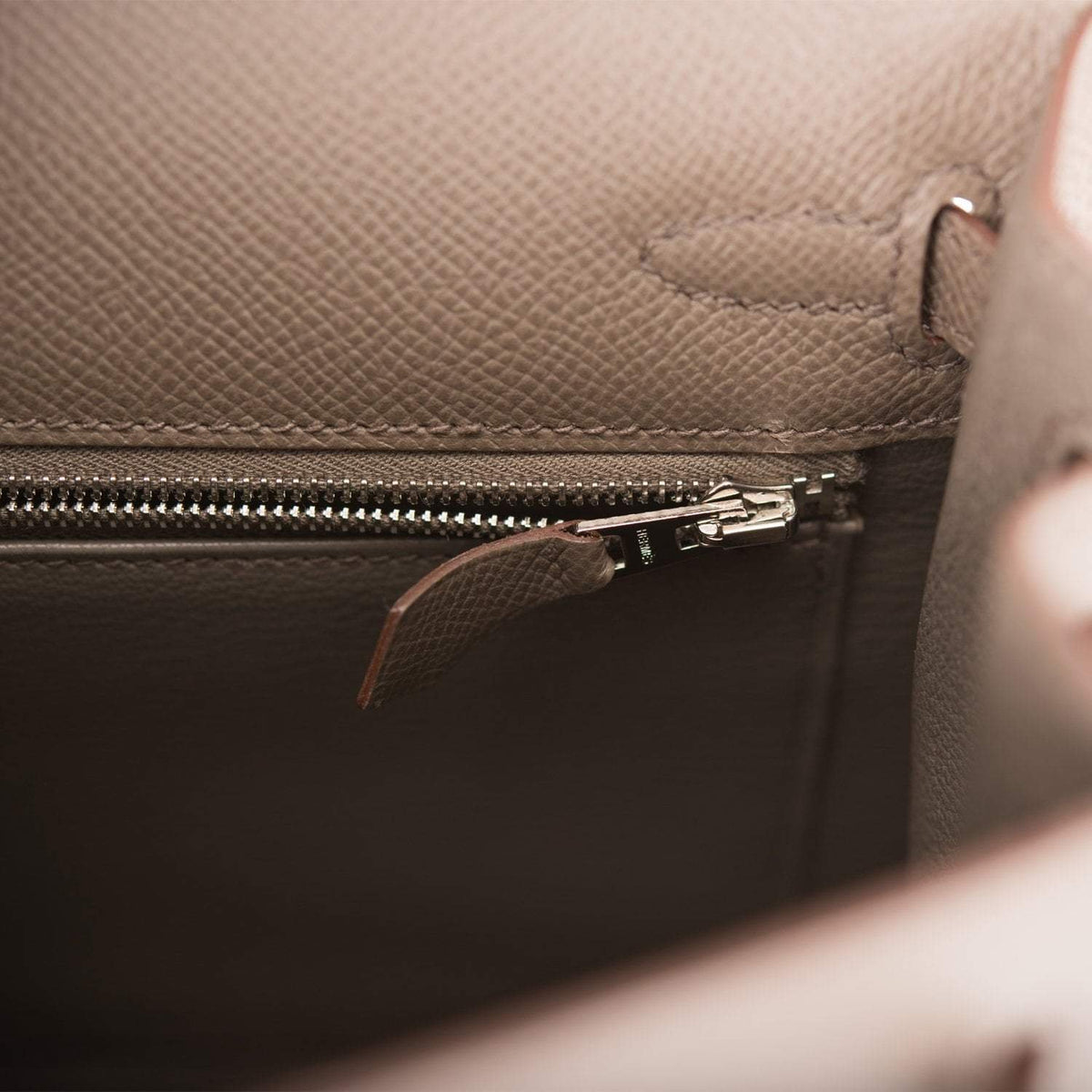 Hermes Etain Epsom Sellier Kelly 25cm Palladium Hardware