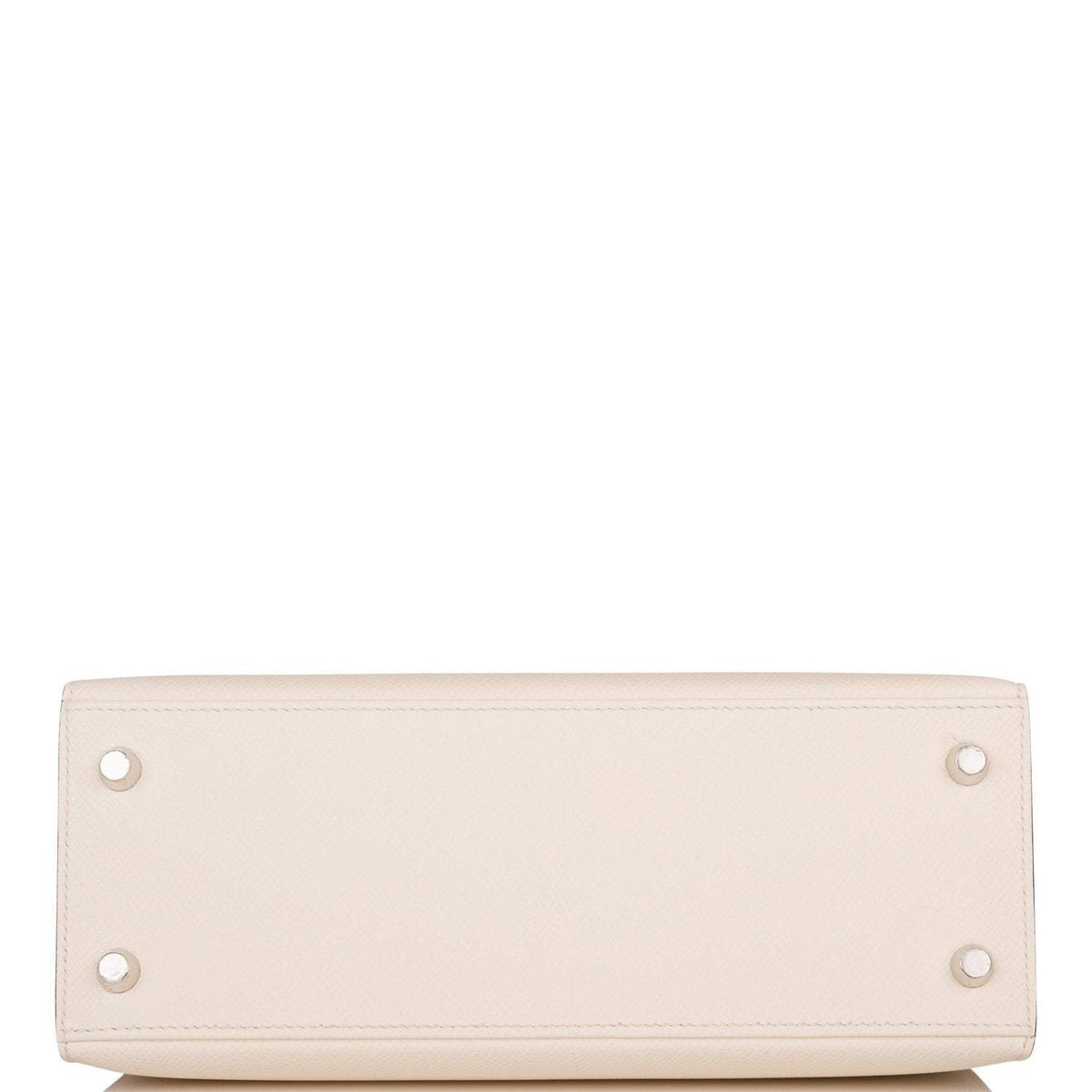 Hermes Kelly 25cm Epsom Sellier Tri-Color Nata, Jaune Poussin and Sesame Palladium Hardware