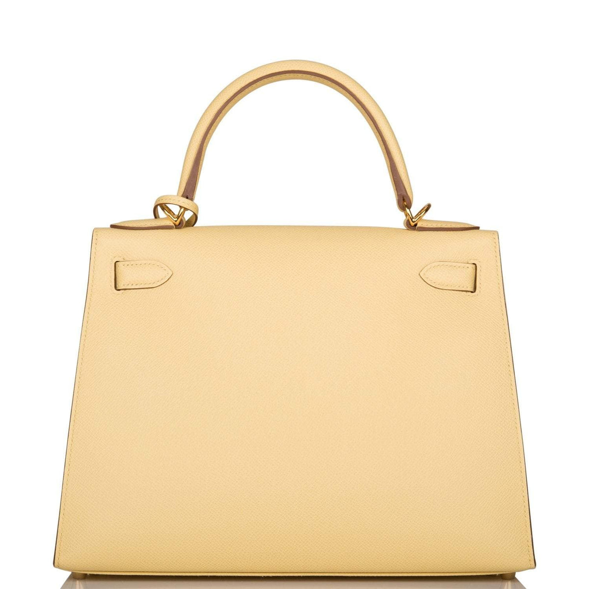 Hermes Jaune Poussin Epsom Sellier Kelly 28cm Gold Hardware
