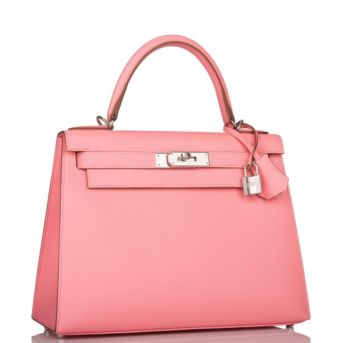 Hermes Rose Confetti Epsom Sellier Kelly 28cm Palladium Hardware