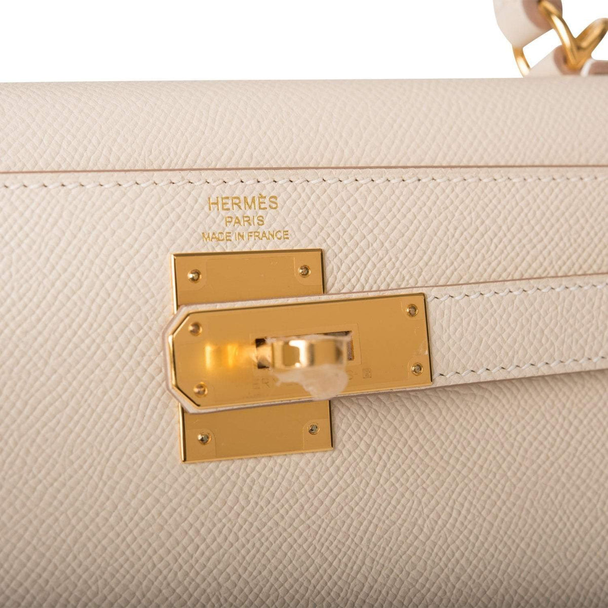 Hermes Craie Epsom Sellier Kelly 28cm Gold Hardware