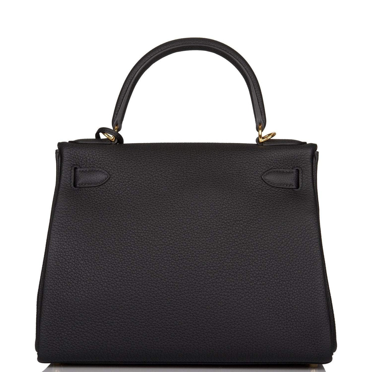 Hermes Black Togo Retourne Kelly 28cm Gold Hardware