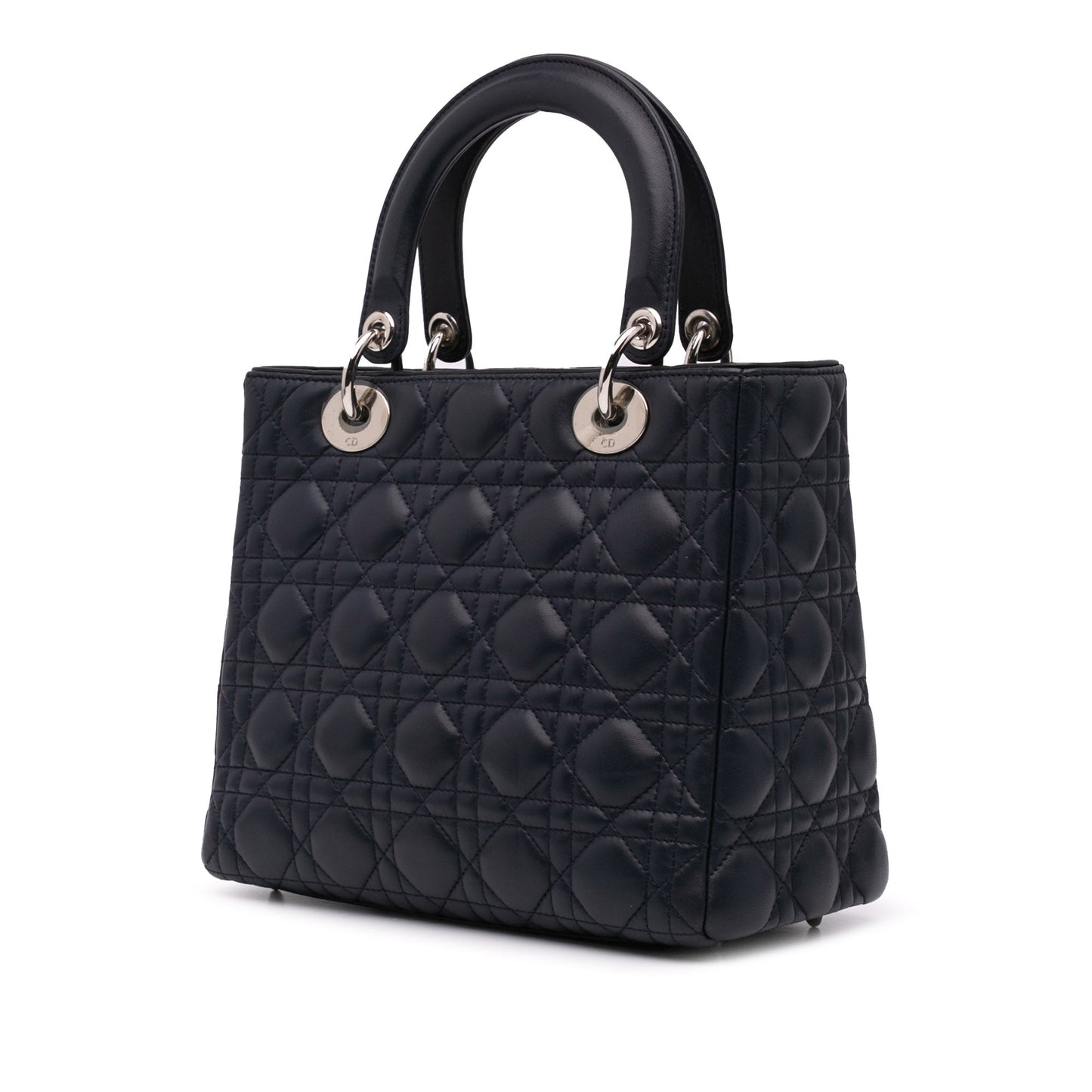 Dior Limited Edition Medium Lambskin Cannage Lady Dior Blue